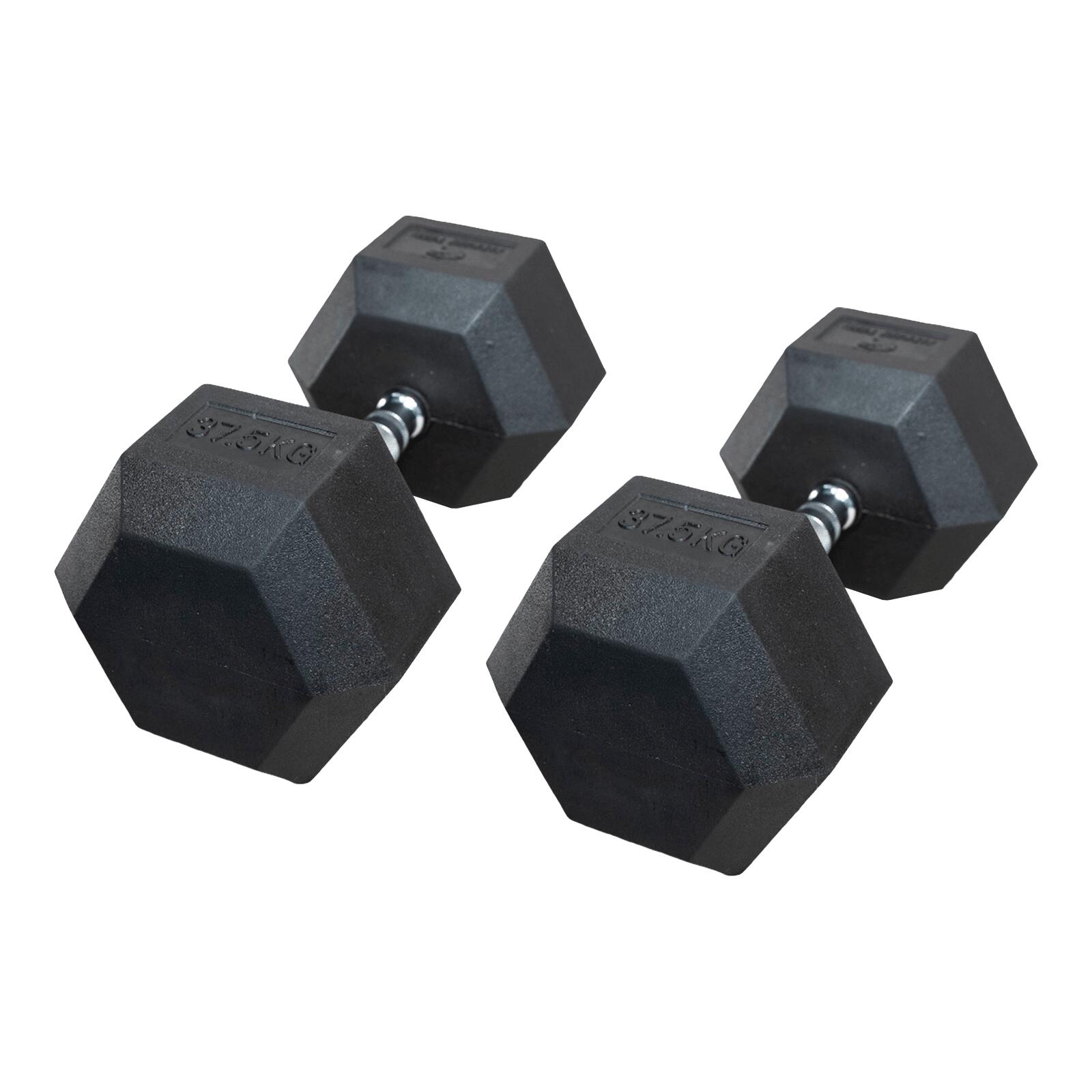 Halteres Hexagonais 2 x 37,5kg Fitness Tech
