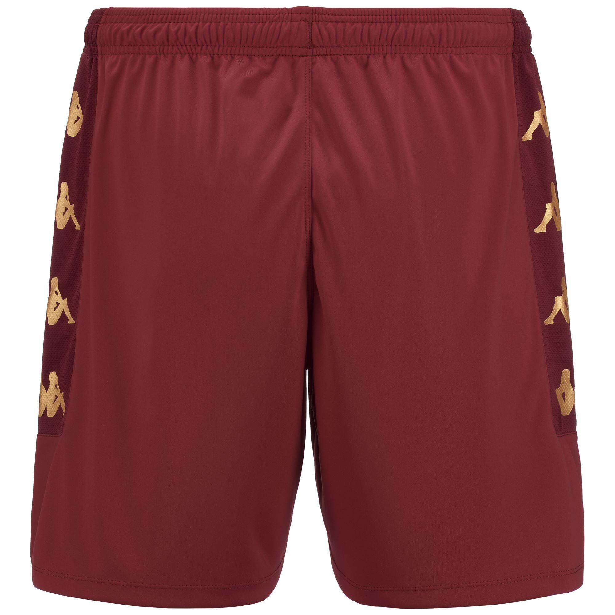 Pantaloncini sportivi da uomo in poliestere rosso da calcio 3/5