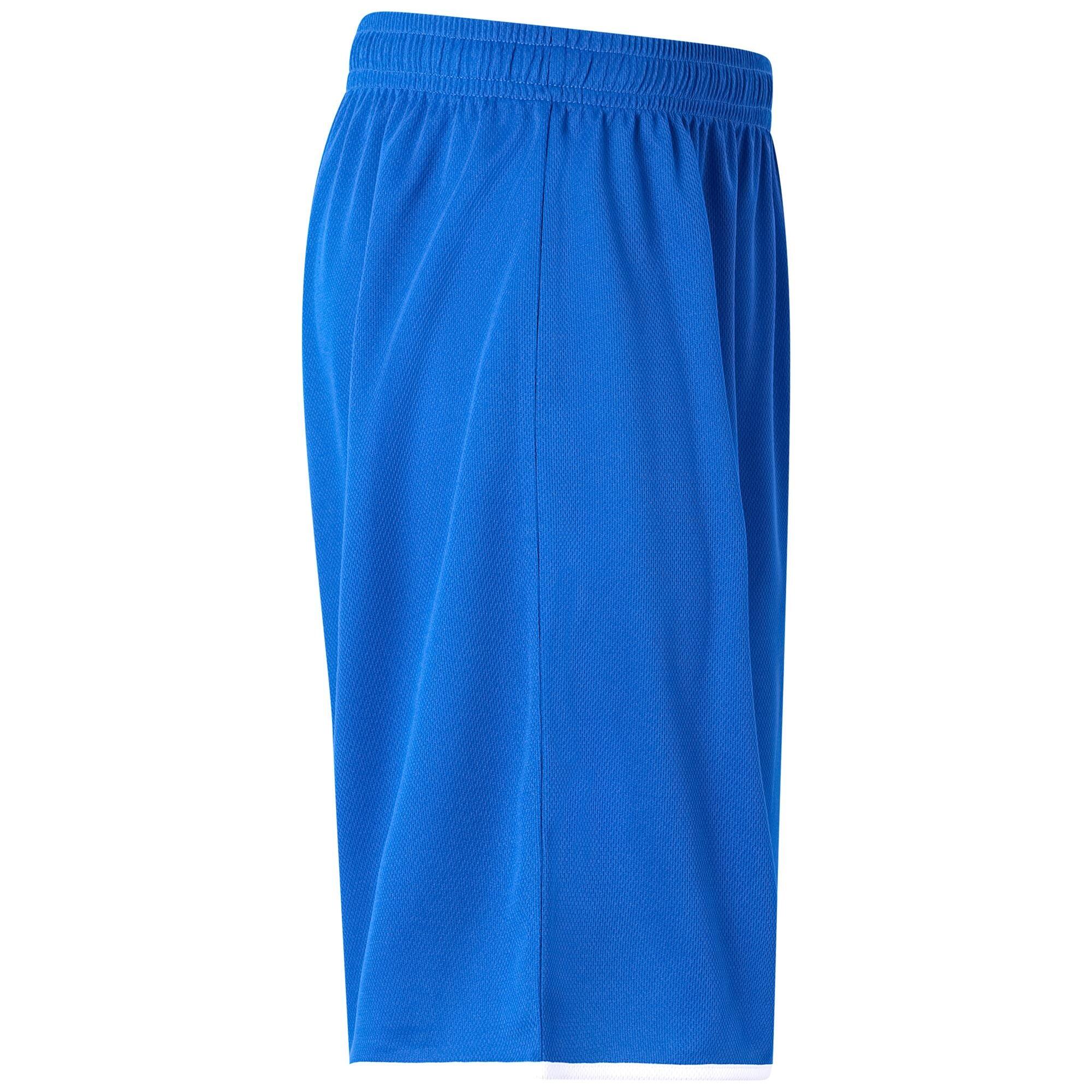 Pantaloncini sportivi da uomo in poliestere blu da basket 2/7
