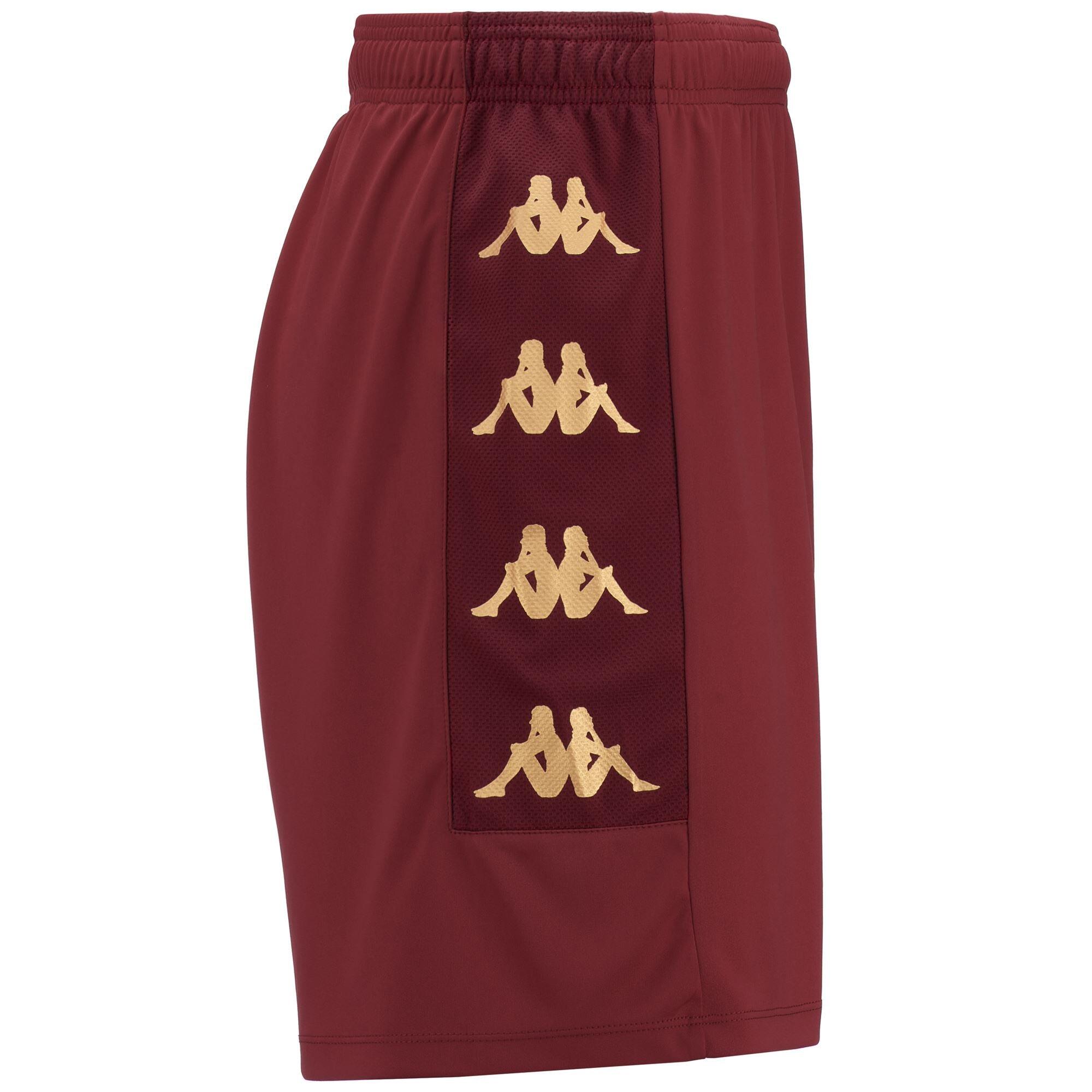 Pantaloncini sportivi da uomo in poliestere rosso da calcio 2/5