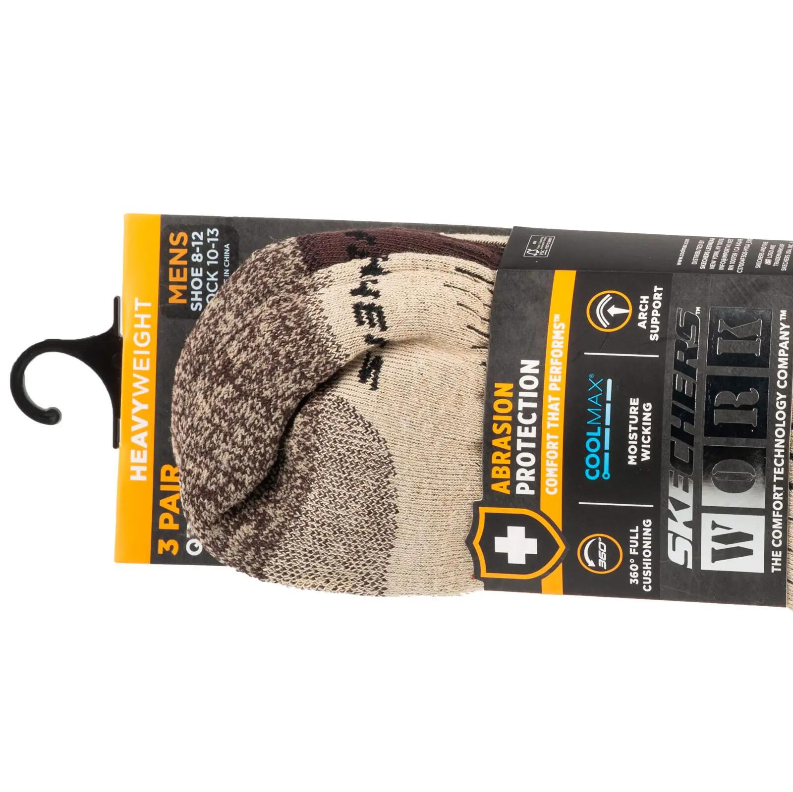 Skarpetki sportowe męskie  3pk Mens Work Qtr Socks 2/3