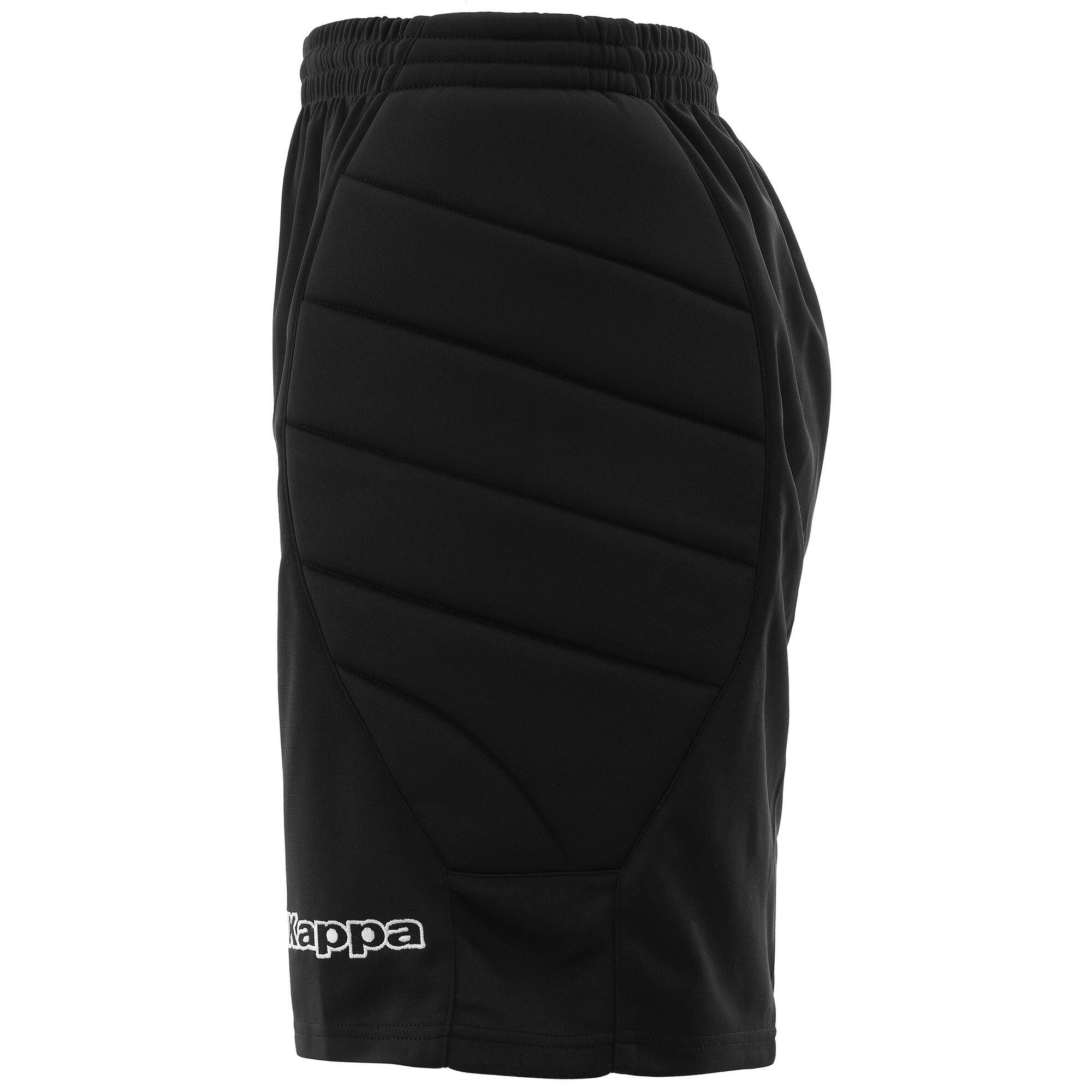 pantaloncini da bambino in poliestere nero da allenamento 2/4