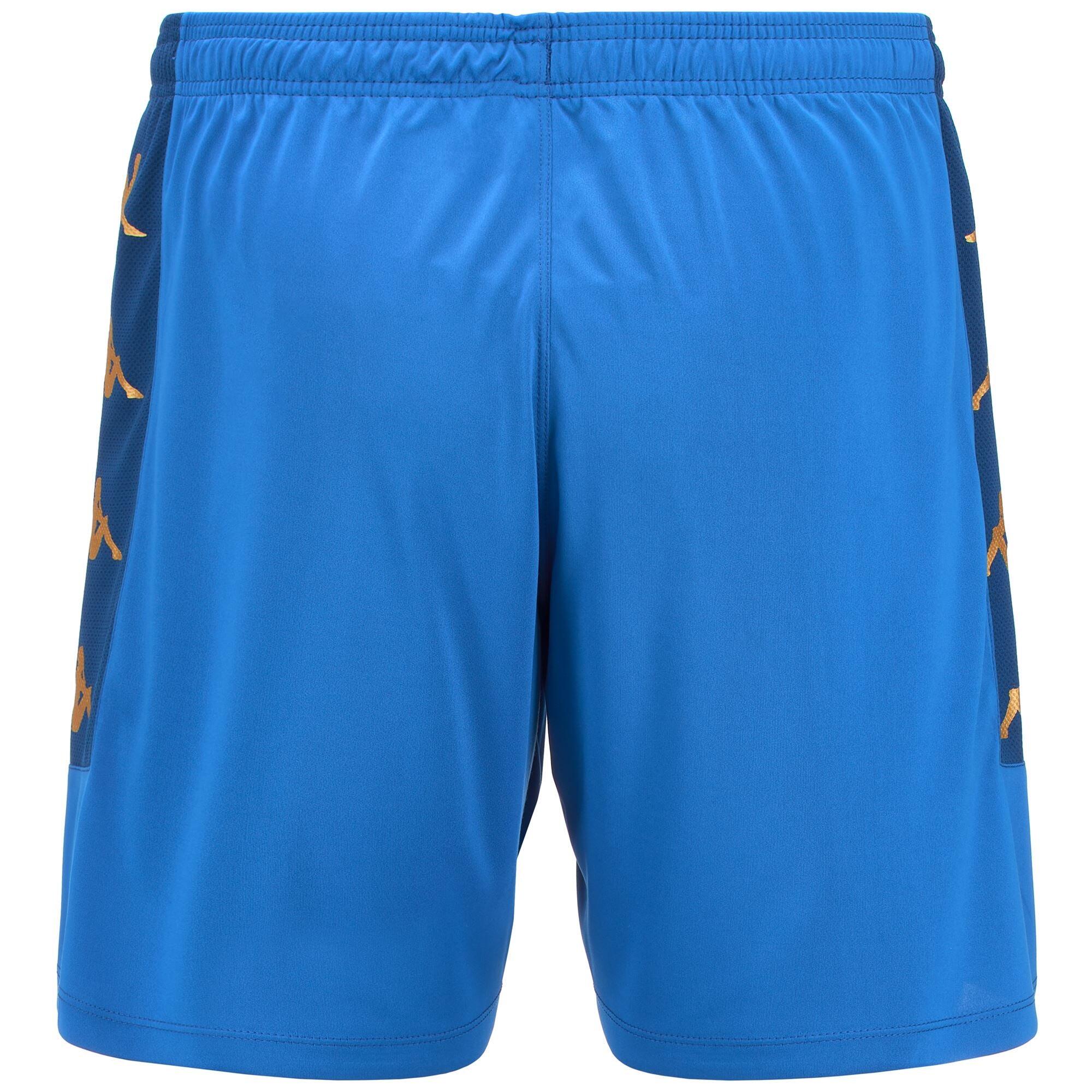 Pantaloncini sportivi da uomo in poliestere blu da calcio 3/5