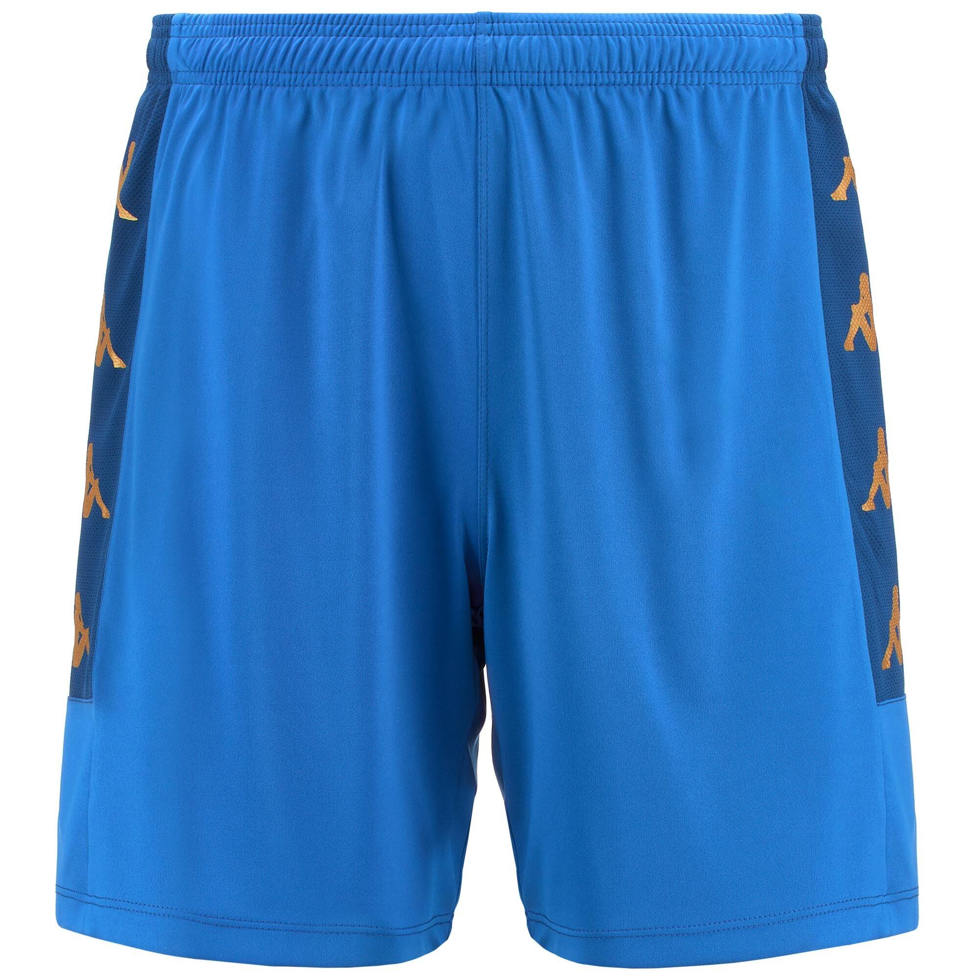 KAPPA pantaloncini da uomo in poliestere blu da fitness