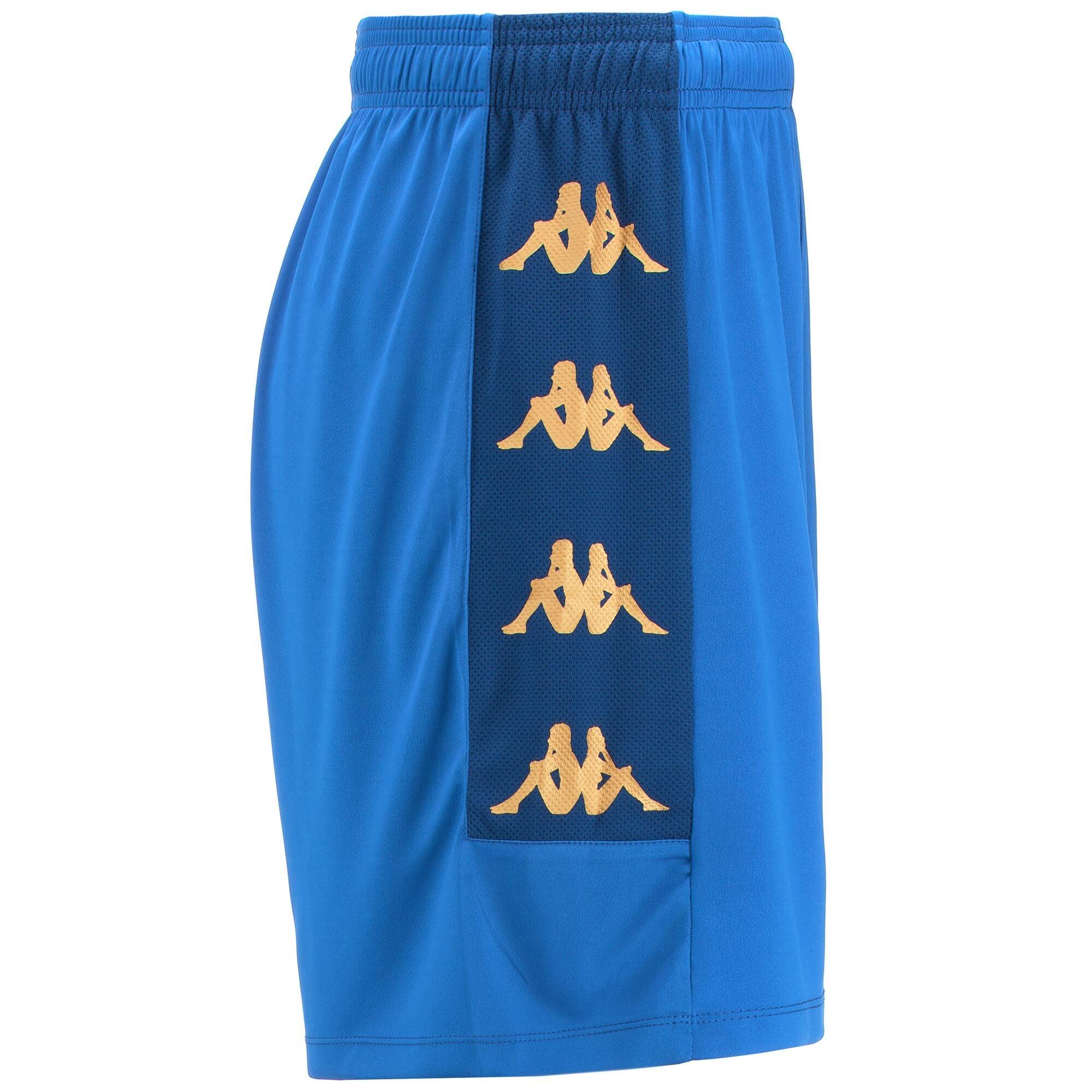 Pantaloncini sportivi da uomo in poliestere blu da calcio 2/5