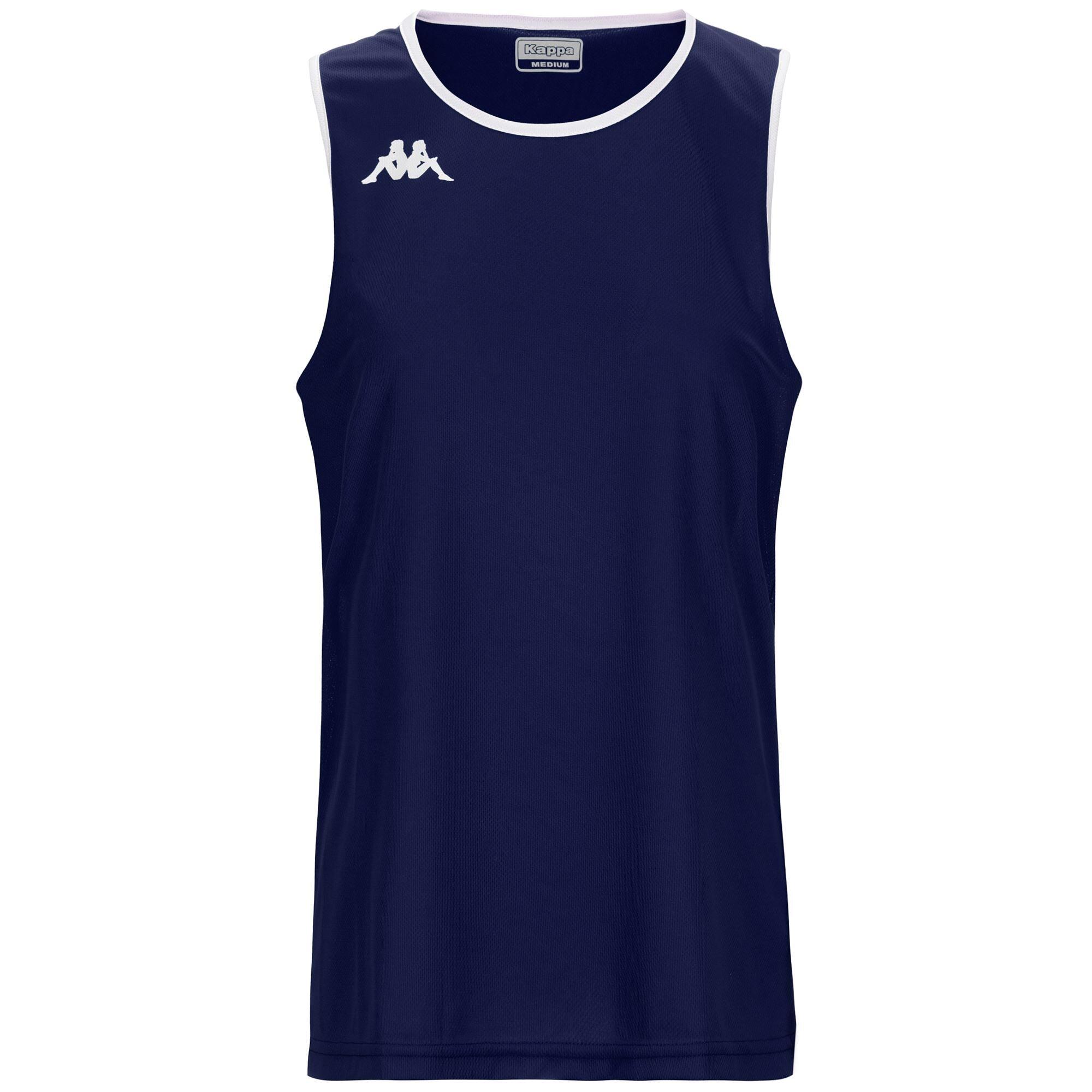 Kappa - Maillot Basketball Homme Danco Bleu - Maillot Manches Courtes - Blanc|bleu|multicolore - Decathlon