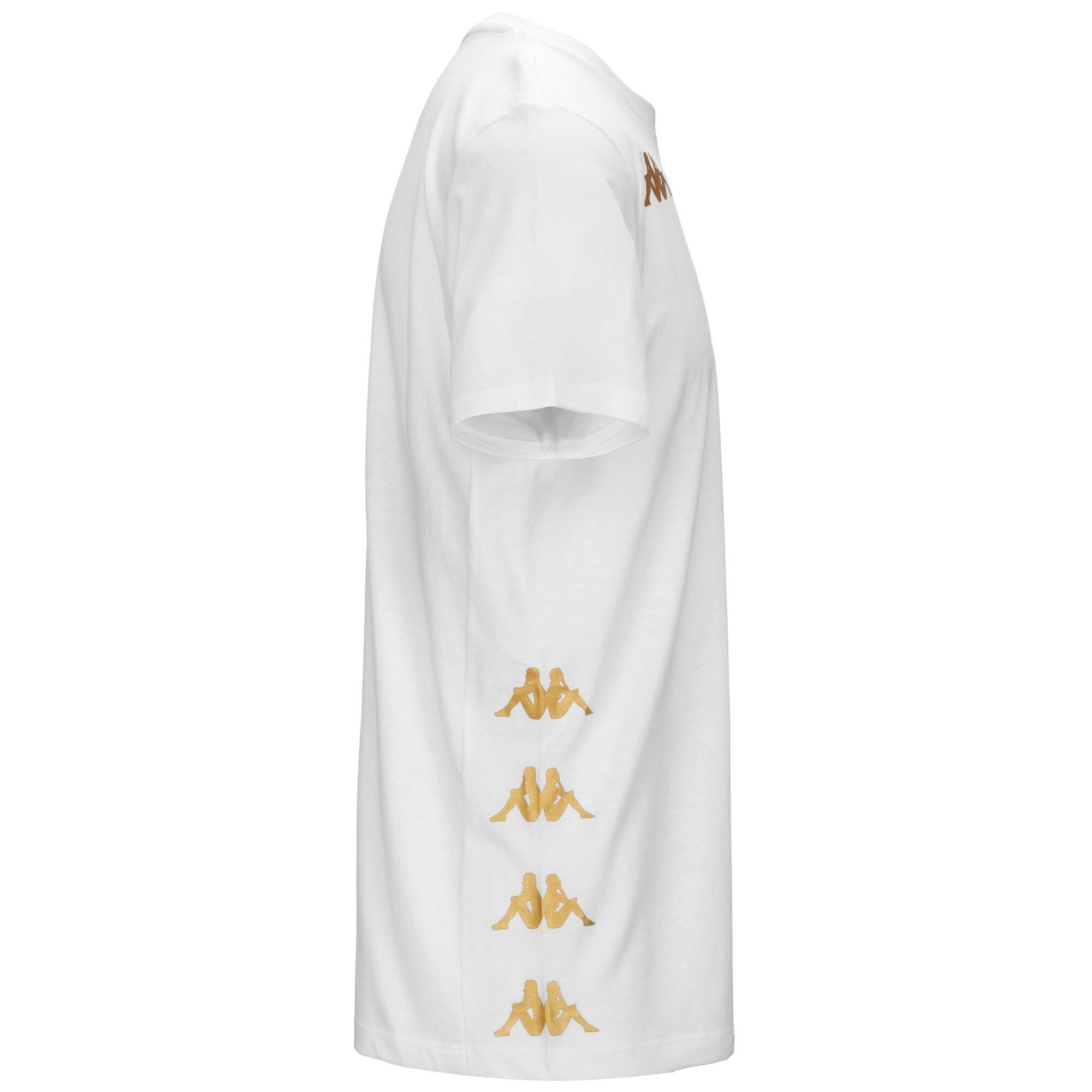 T shirt maglietta da bambino in cotone bianco da calcio 2/5