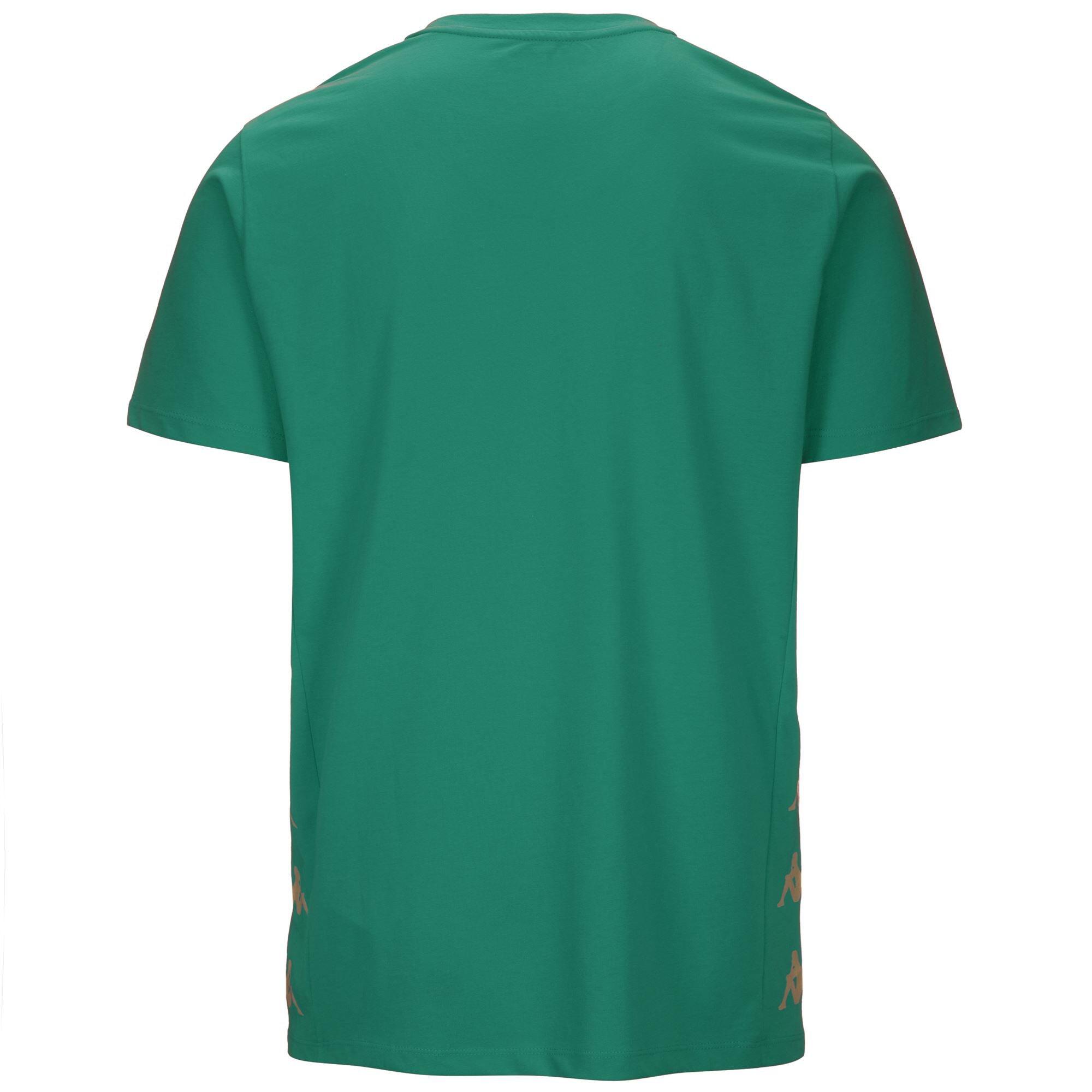 T shirt maglietta da uomo in cotone verde da calcio 3/5