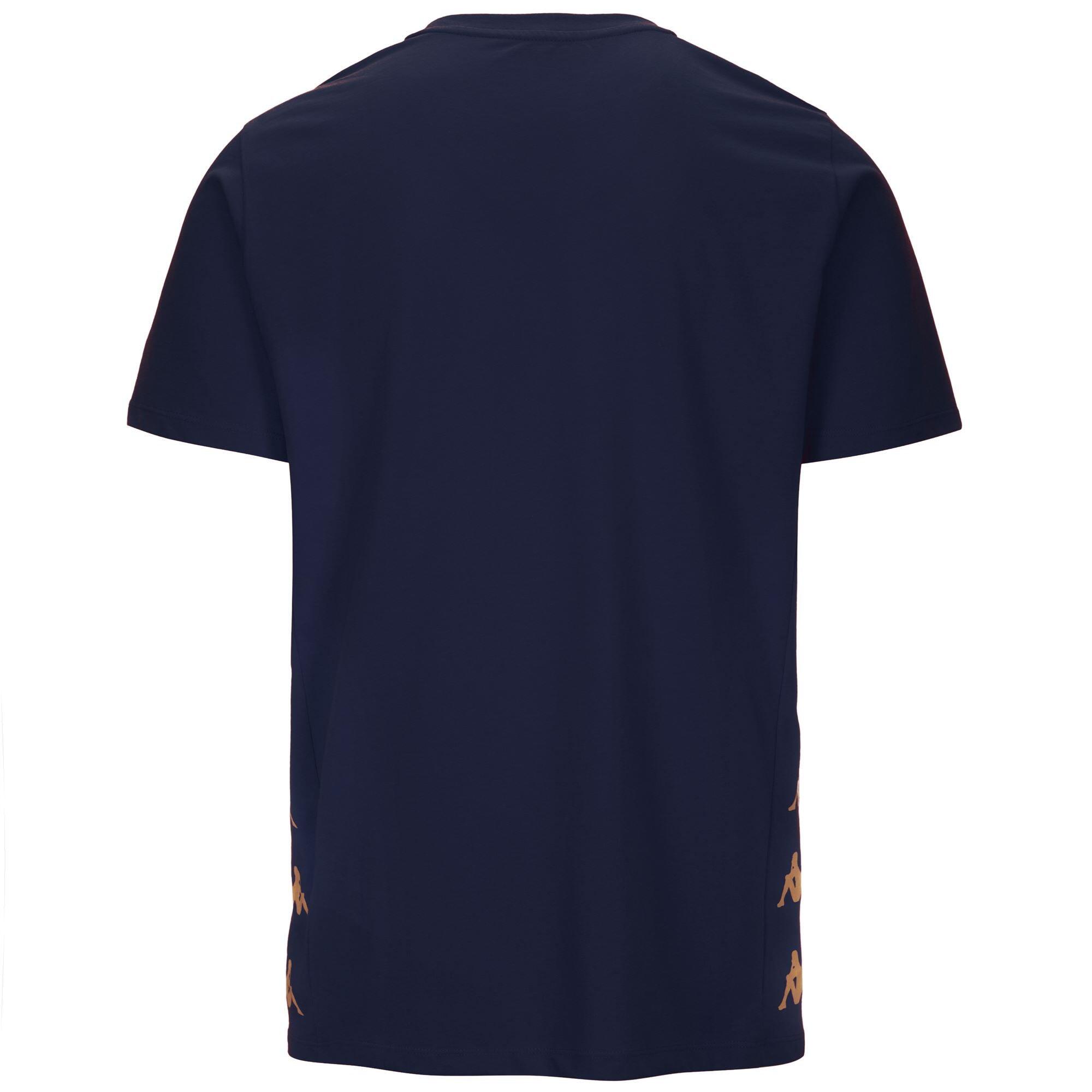 T shirt maglietta da bambino in cotone blu da calcio 3/5