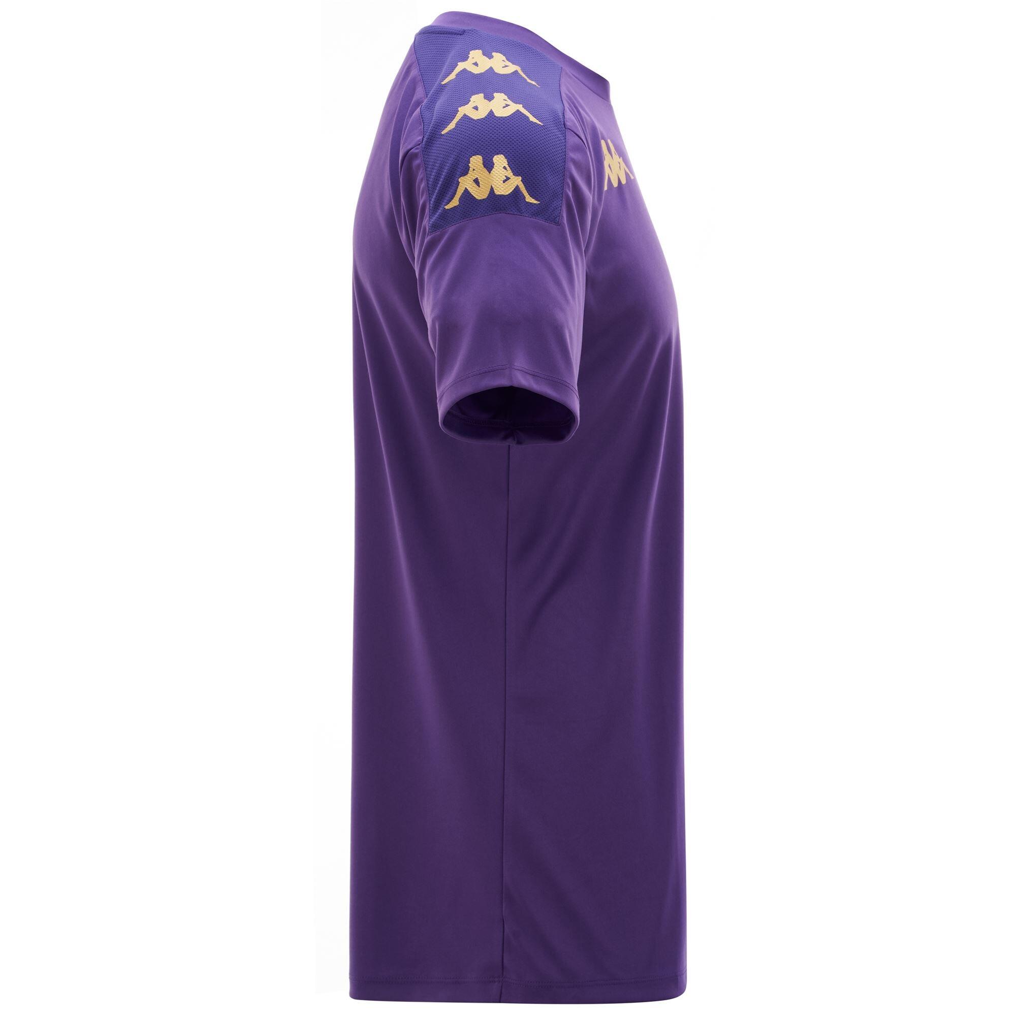 t-shirt da uomo in poliestere viola da fitness 2/4