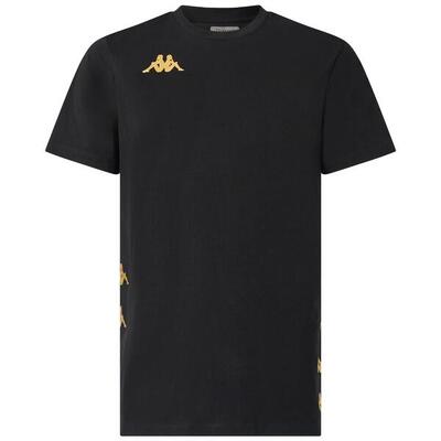 t-shirt da uomo in cotone nero da fitness