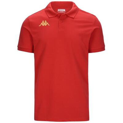 Polo da bambino in cotone bianco da calcio