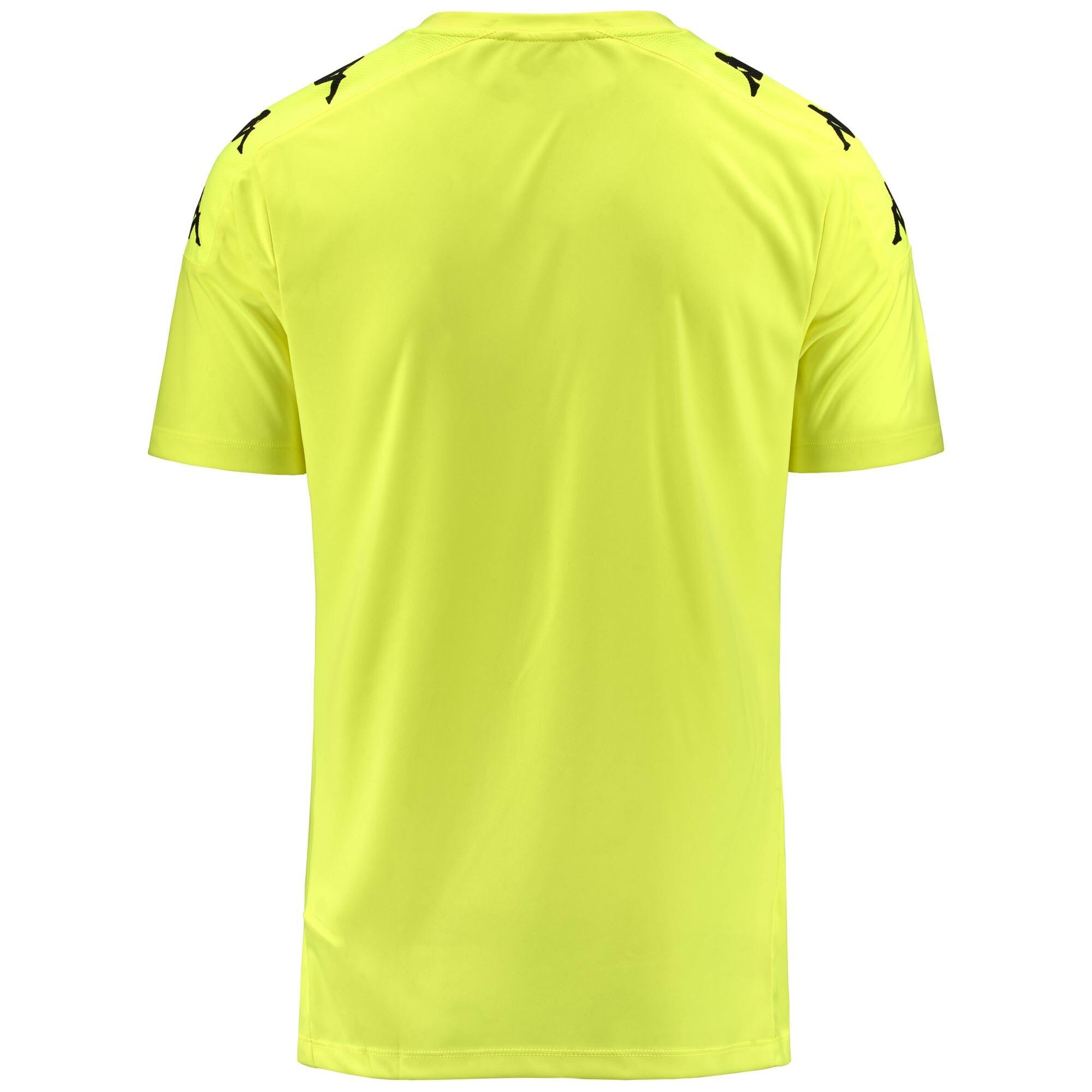 T-shirt da bambino in poliestere verde da calcio 3/5