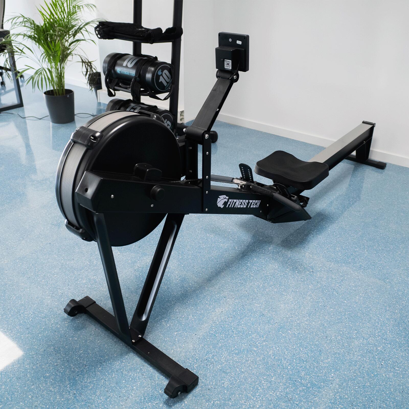 Rameur à air pliable professionnel Fitness Tech 3/8