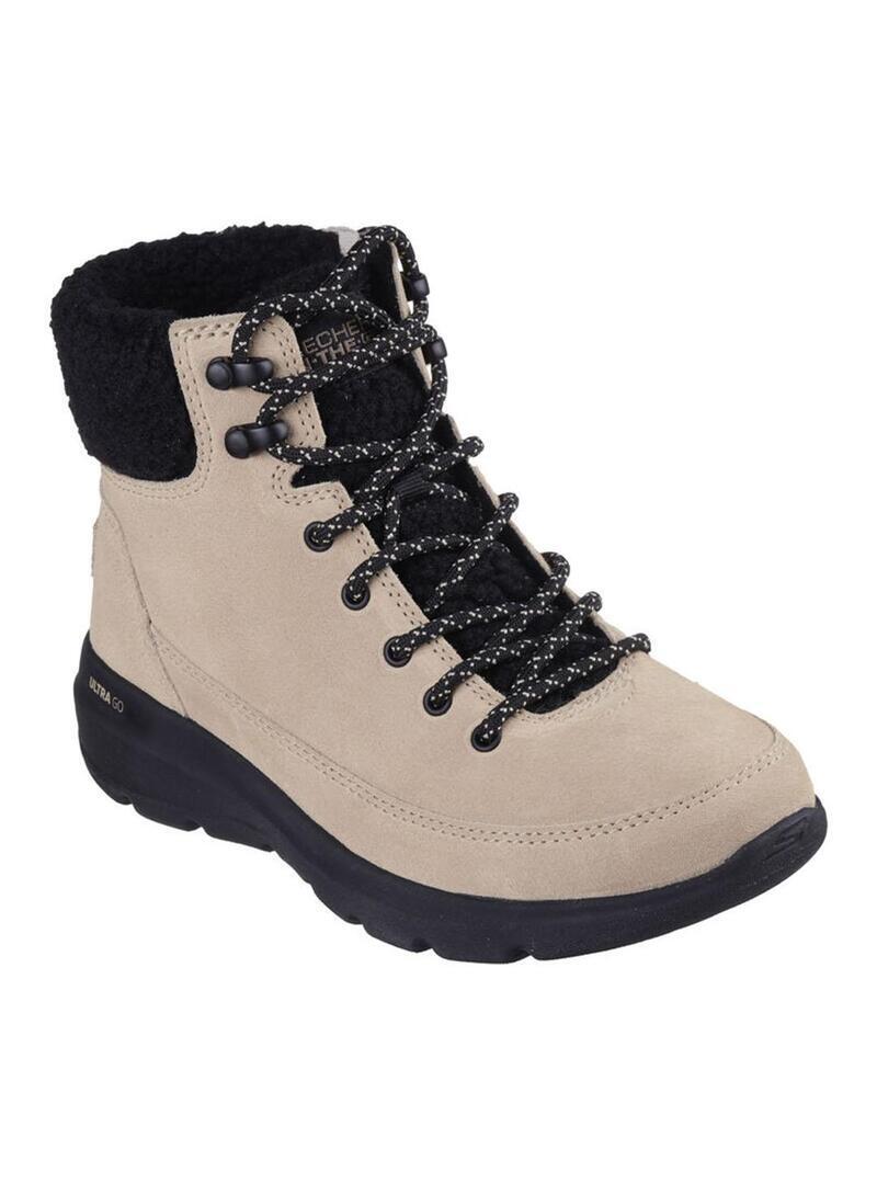 Botas para Mujer Skechers  glacial ultra  Beige 3/5