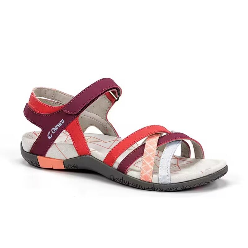 Sandales Plates Femme Chiruca Malibu 17 Bordeaux 2/5