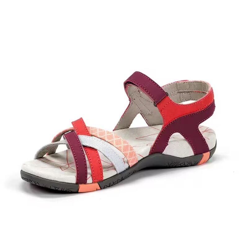 Sandales Plates Femme Chiruca Malibu 17 Bordeaux 3/5