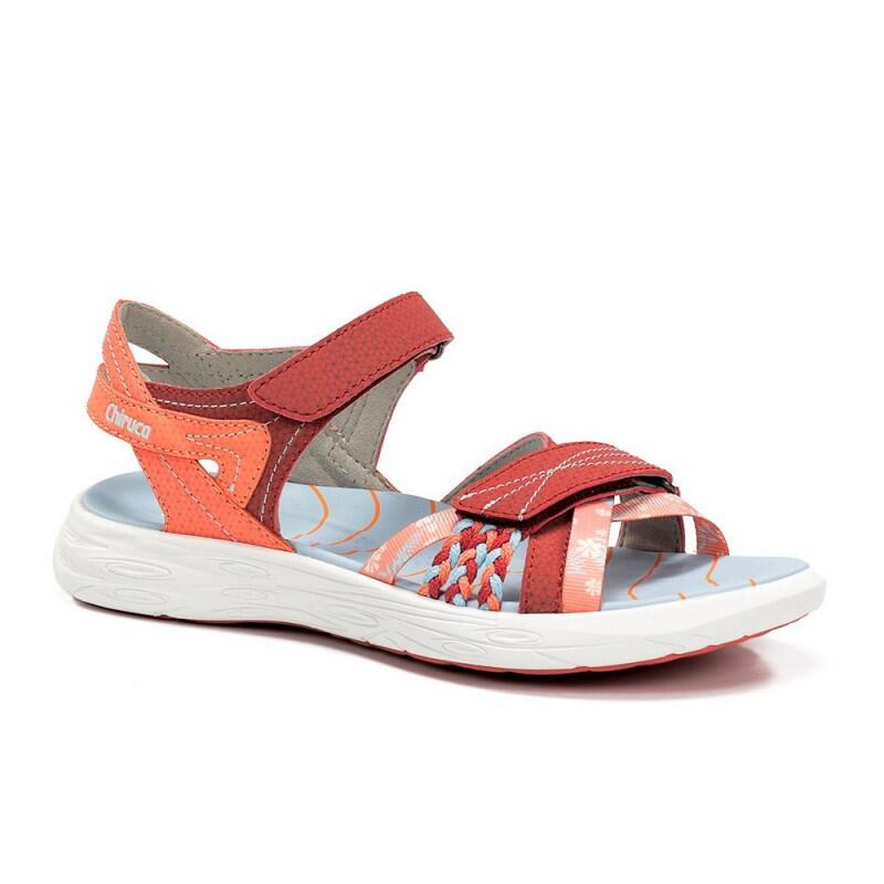 Chiruca - Sandalias Planas Mujer Chiruca Barbate 08 Burdeos - Sandales - Marron|rouge - Decathlon