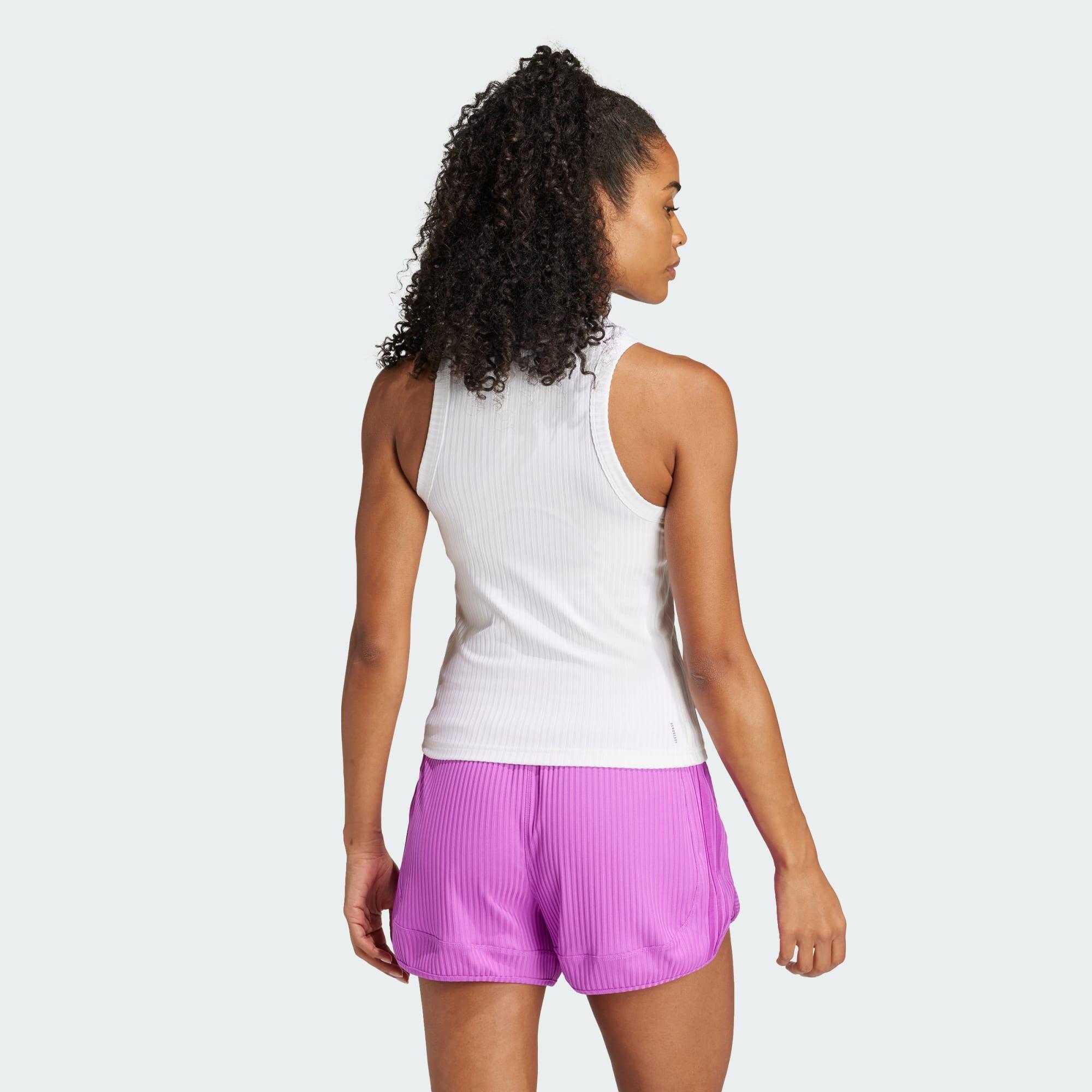 All Gym Seasonal Rib Tight Fit Tonal 3-Stripes Tanktop 3/5