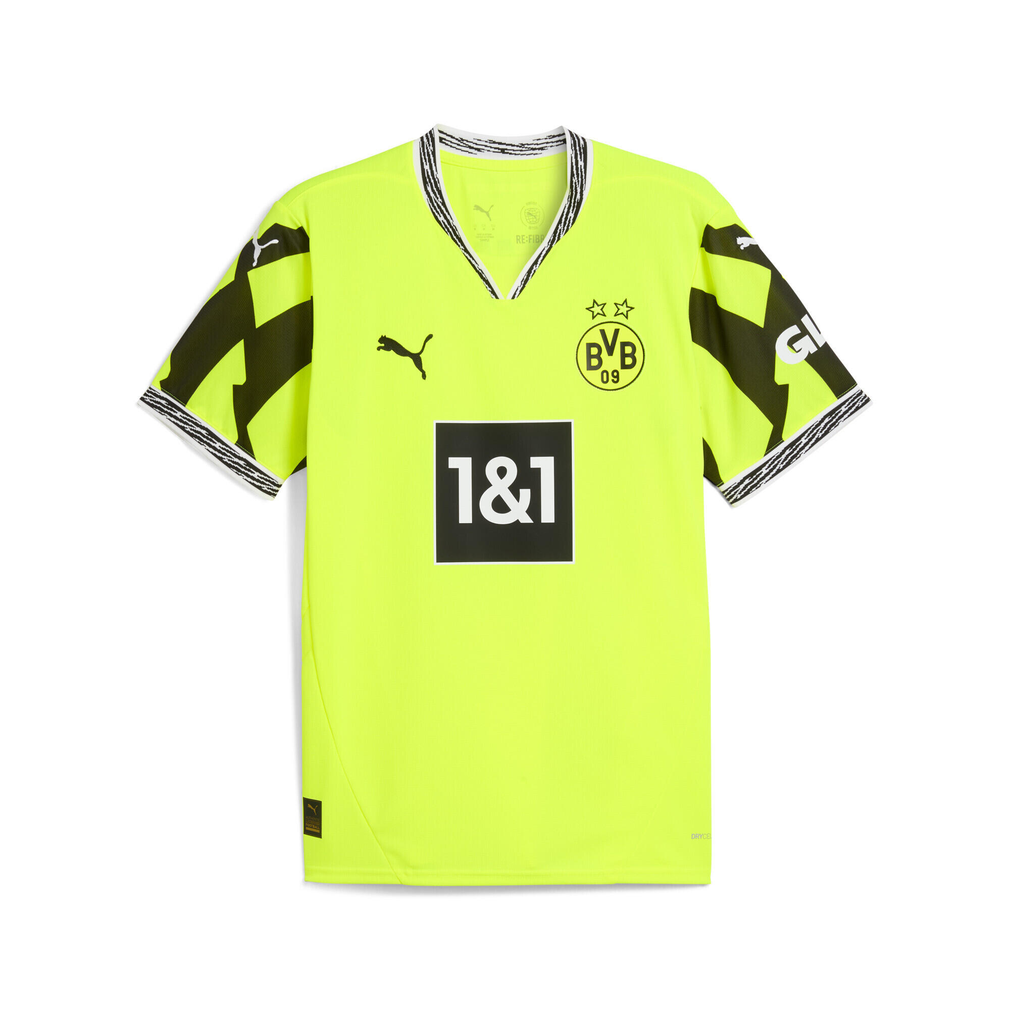 Tricou fotbal bărbați Sondertrikot Neon galben PUMA Yellow Alert Black 5/7