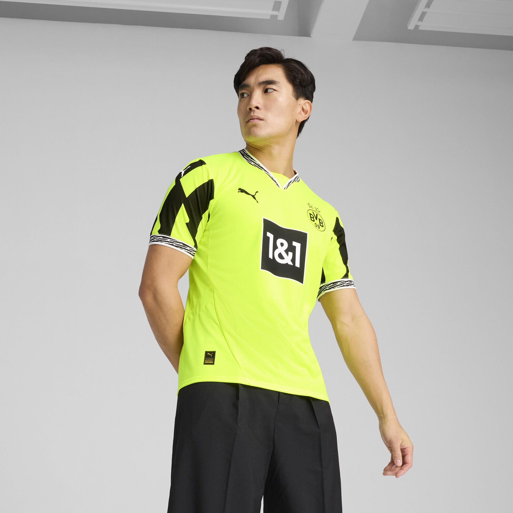 Tricou fotbal bărbați Sondertrikot Neon galben PUMA Yellow Alert Black 6/7