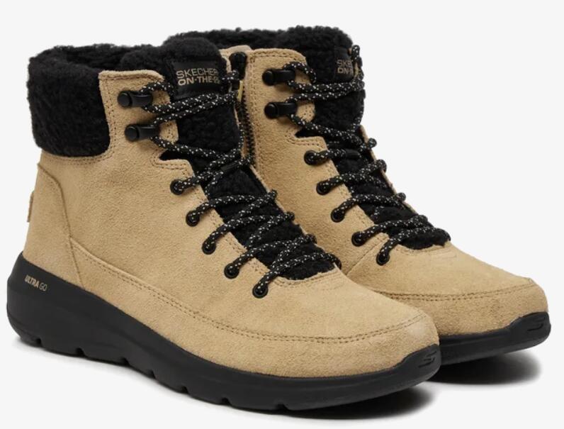 SKECHERS Women's Skechers Glacial Ultra Beige Boots