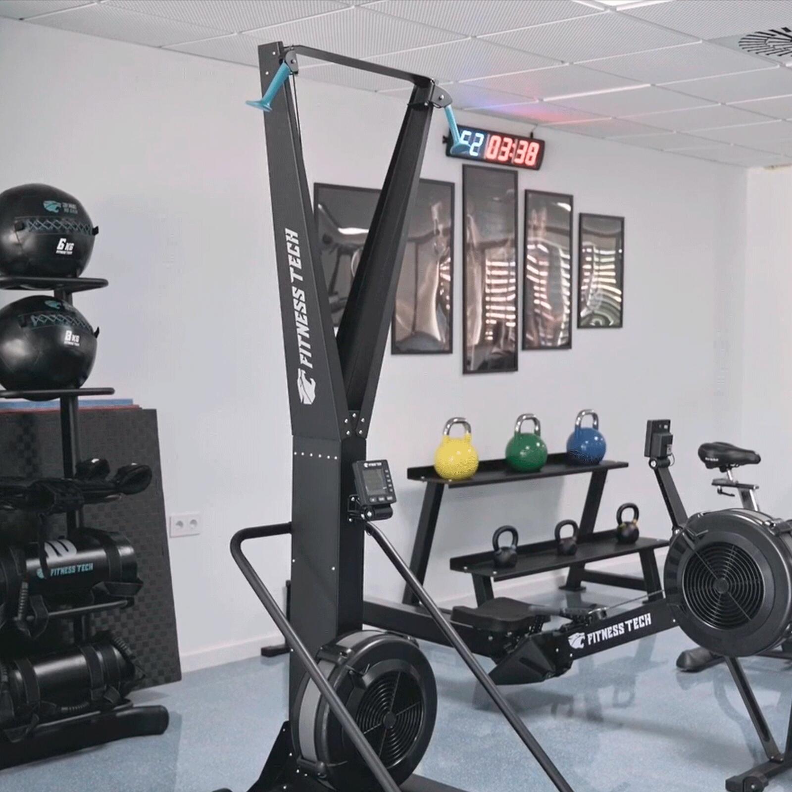 Air Ski Erg Fitness Tech com Plataforma Incluída 3/8