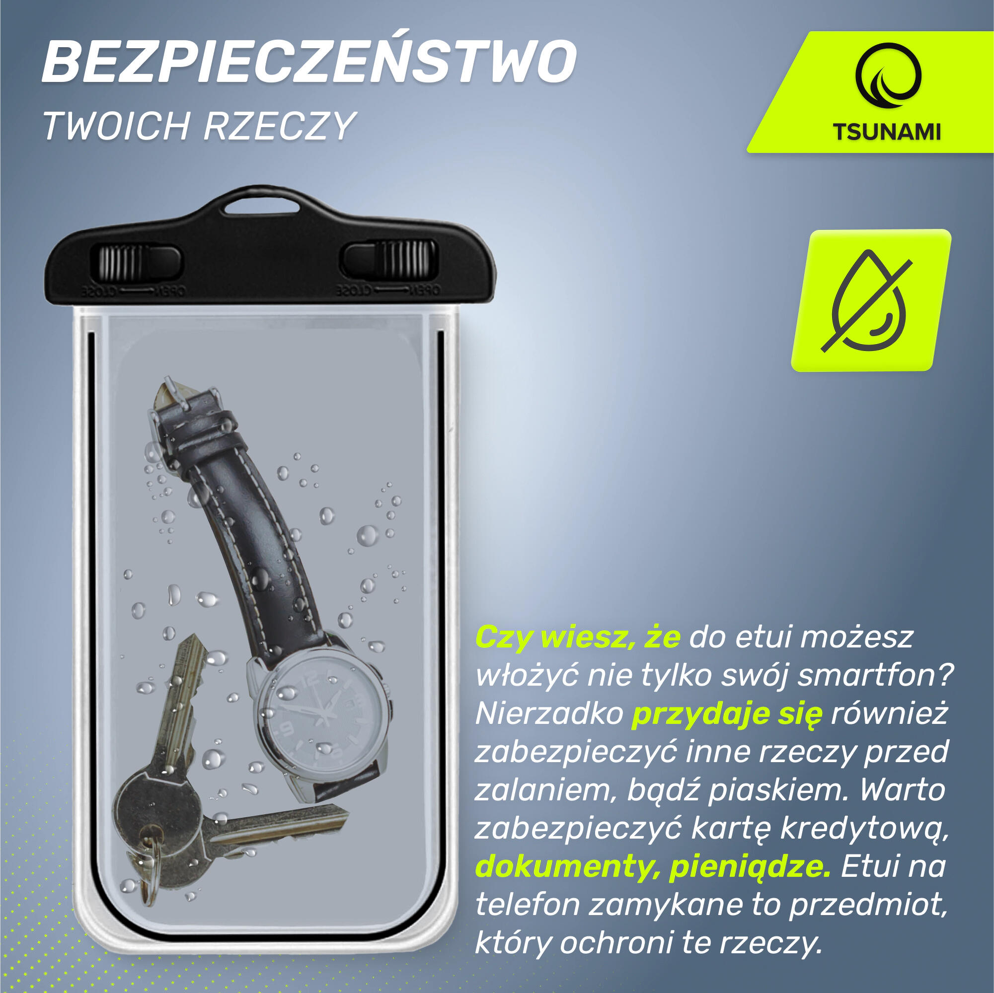 Vodotěsné pouzdro na mobil TSUNAMI 7/7