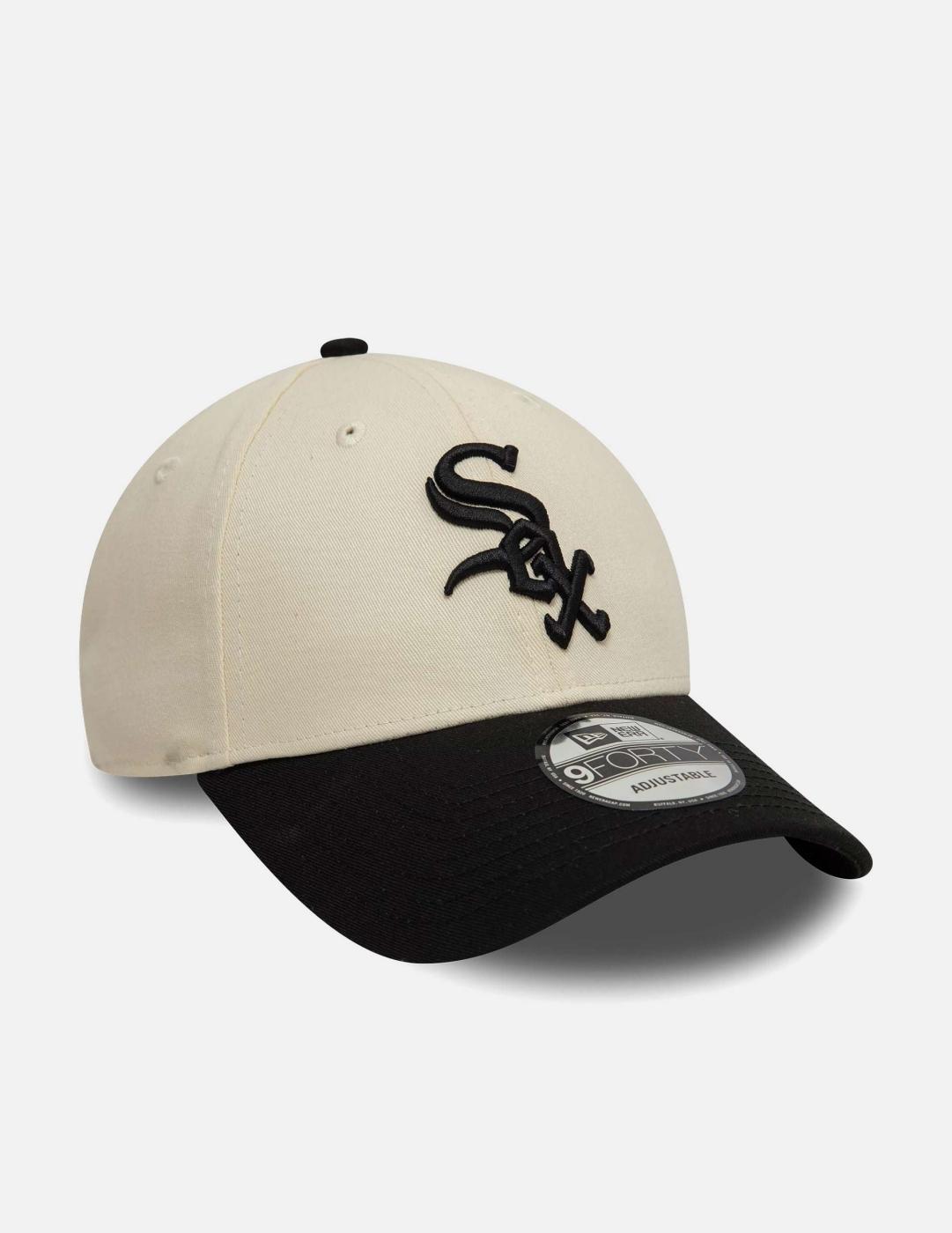 New Era 9FORTY Cap Chicago White Sox Colour Block beige 3/5
