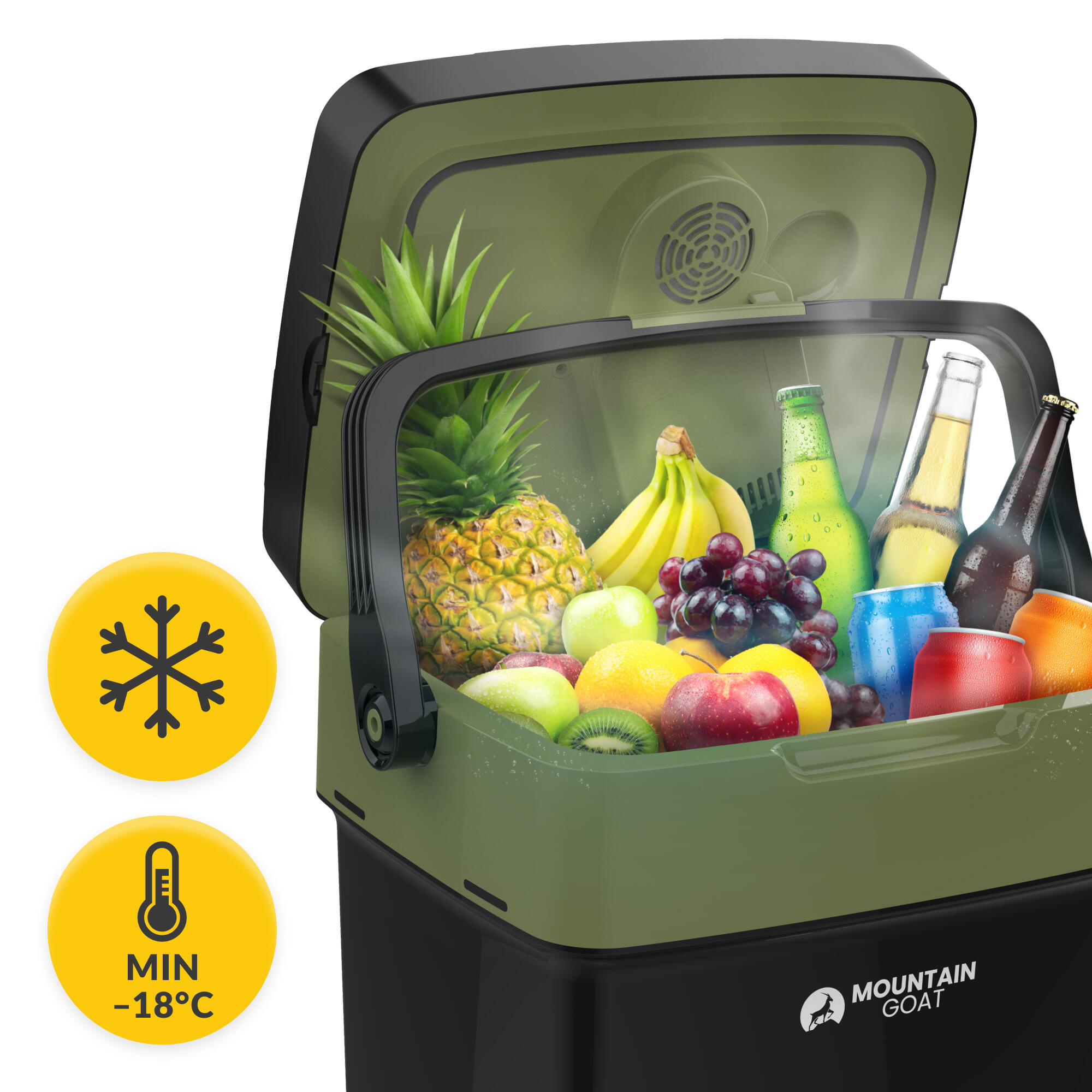 MOUNTAIN GOAT Kühlbox für unterwegs Tragbare Kühlbox für Auto & Camping 2/7