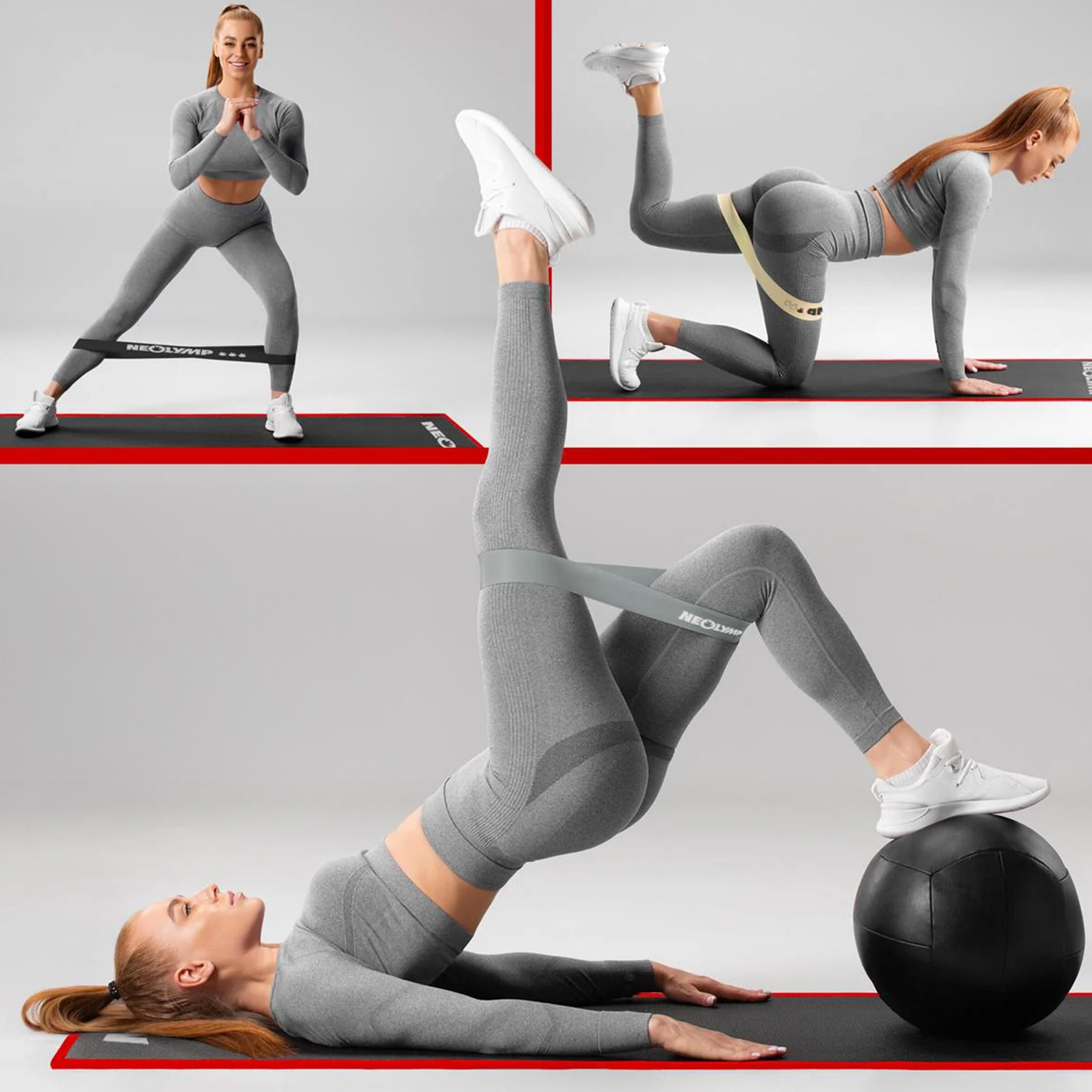 Lateksowe taśmy fitness – oporowe do treningu, jogi, pilatesu i rehabilitacji 6/7