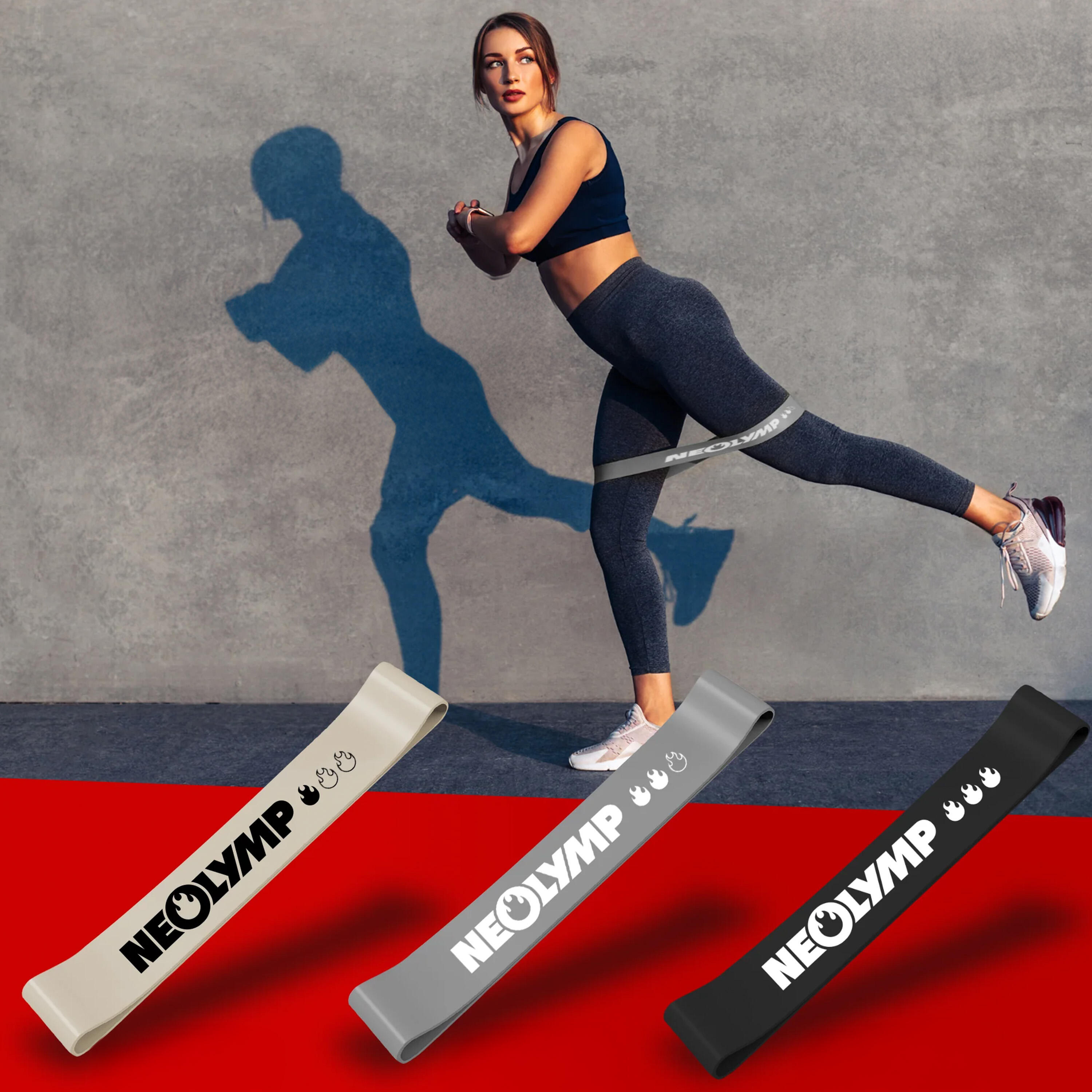 Lateksowe taśmy fitness – oporowe do treningu, jogi, pilatesu i rehabilitacji 4/7
