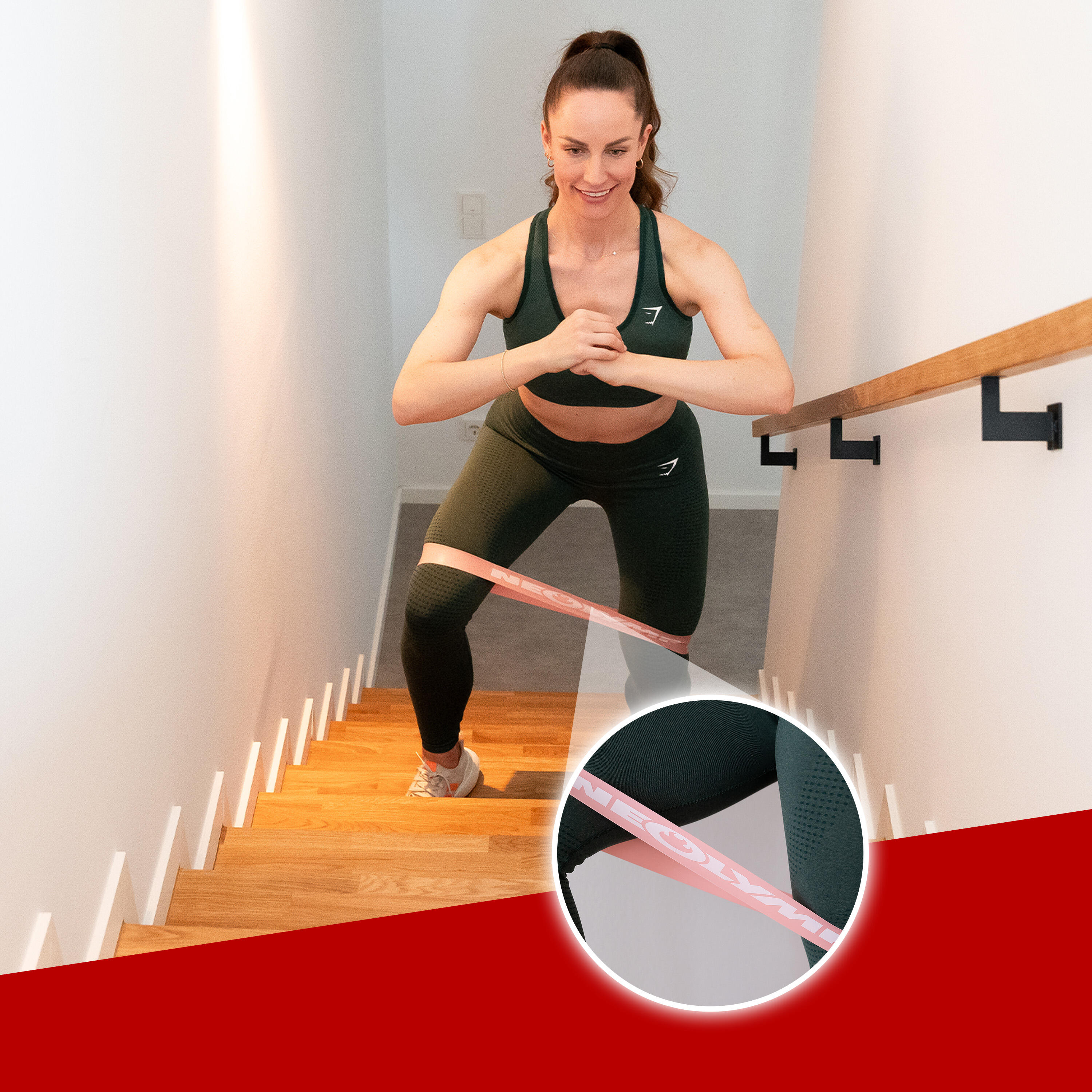 Lateksowe taśmy fitness – oporowe do treningu, jogi, pilatesu i rehabilitacji 5/7
