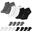 Basic Sneaker Sokken | 12 paar | Dames en Heren | Zwart/Grijs/Wit
