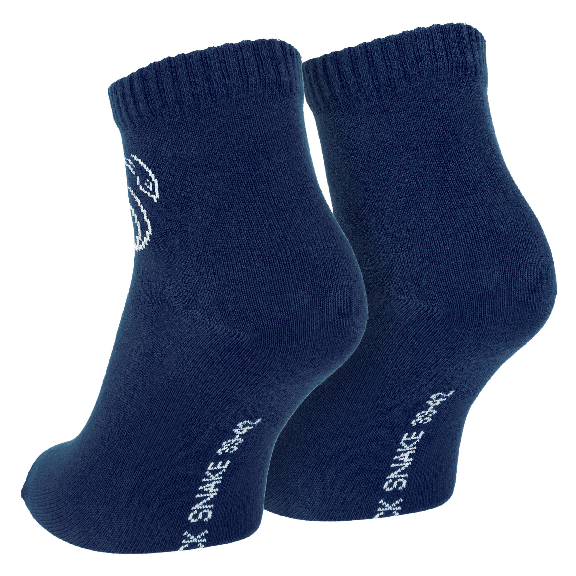 12 Paar Quarter Sneaker Socken aus Baumwolle Dunkelblau/Blau/Grau-43/46 6/7