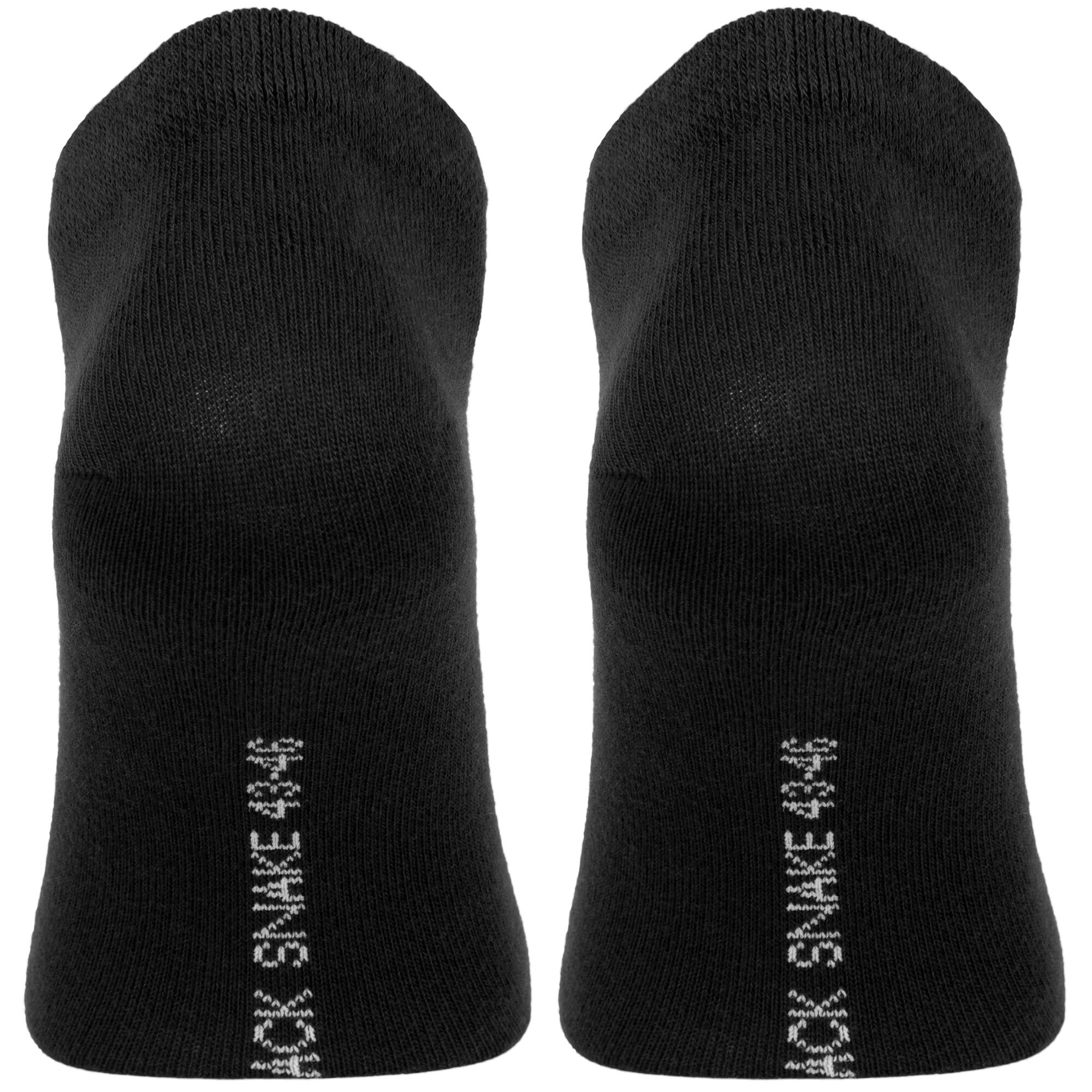 Basic Sneaker Socken | 12 Paar | Damen und Herren | Schwarz 6/7