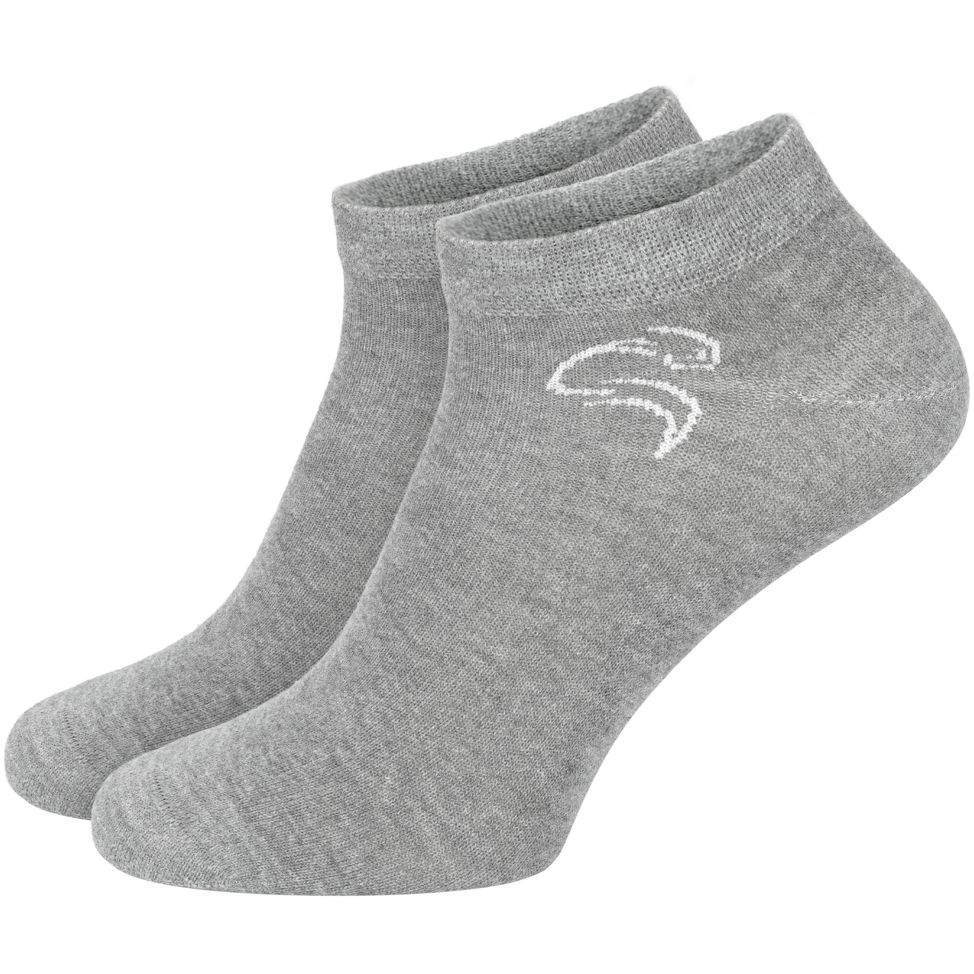 Basic Sneaker Socken | 12 Paar | Damen und Herren | Anthrazit/Grau/Hellgrau 4/7