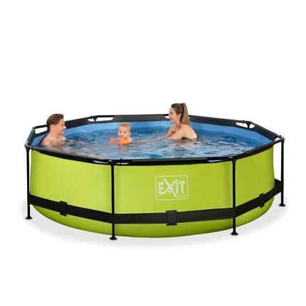 Piscine avec pompe filtrante enfant Exit Toys Lime 300 x 76 cm