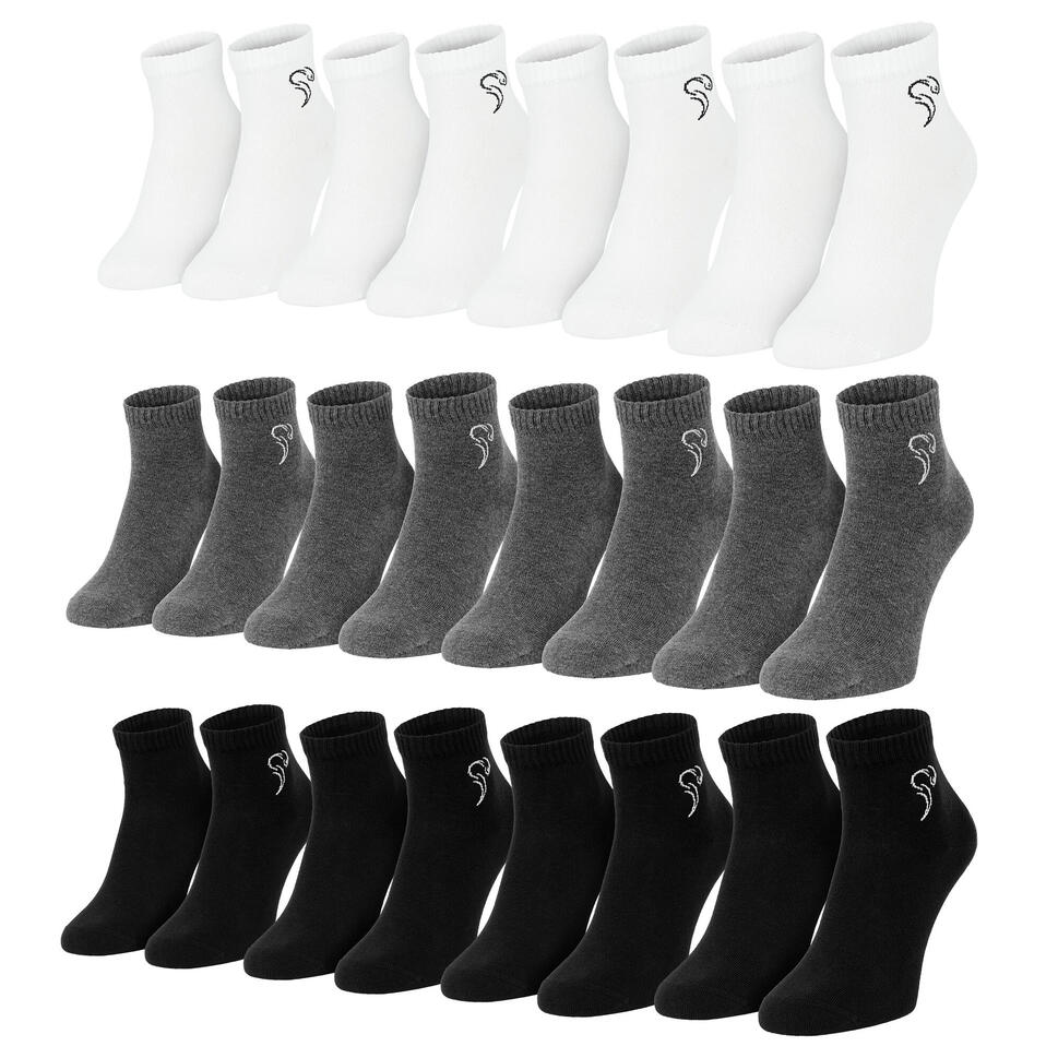 Skarpety ćwierćwałki unisex 12 par