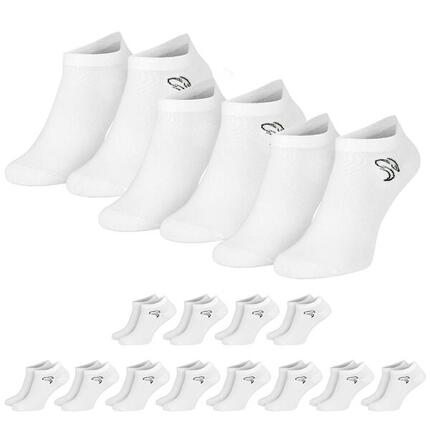 12 Paar Sneaker Socken aus Baumwolle Weiß - 39/42