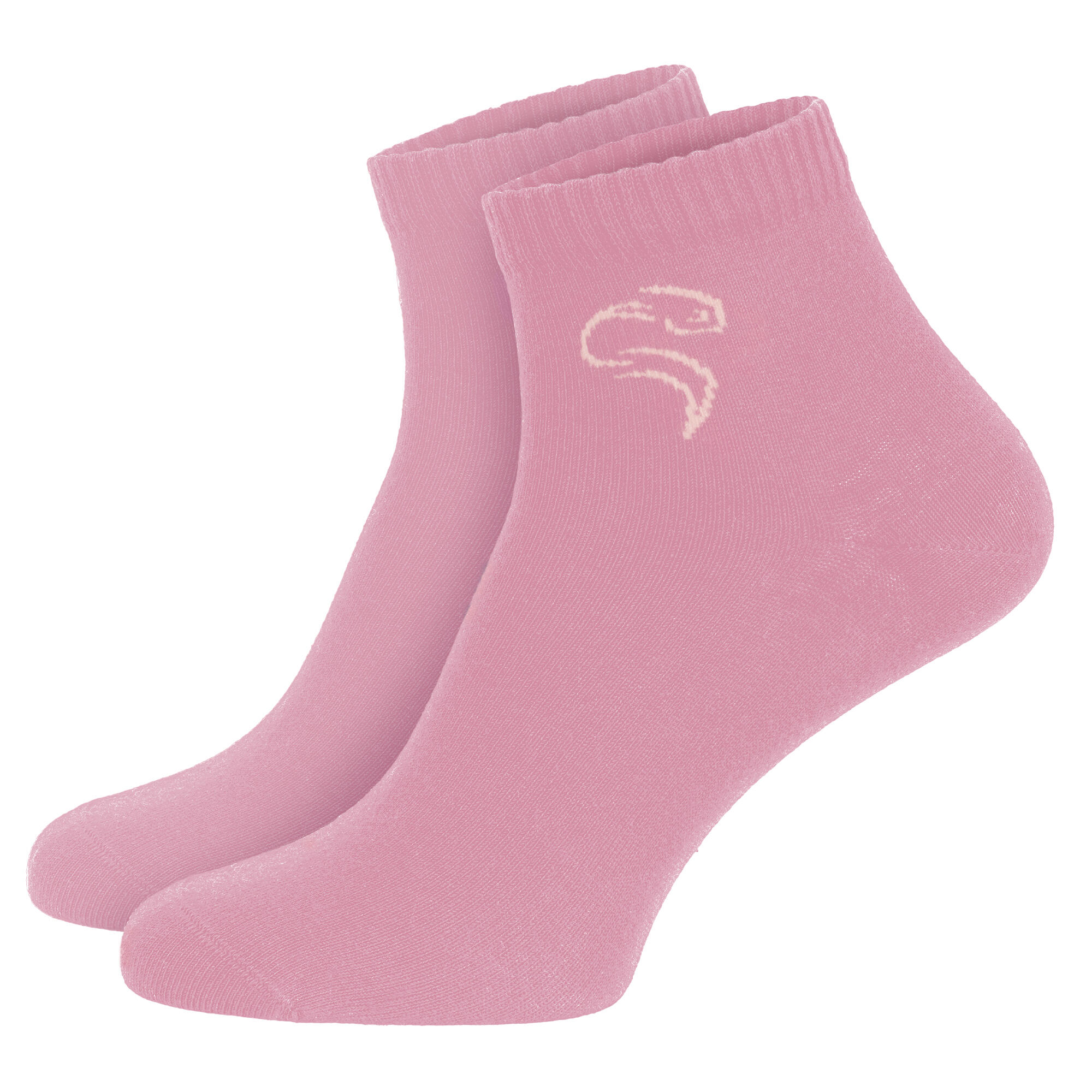 Calze medie | 12 paia quarter | Donna e uomo | Bianco/rosa/albicocca 3/7