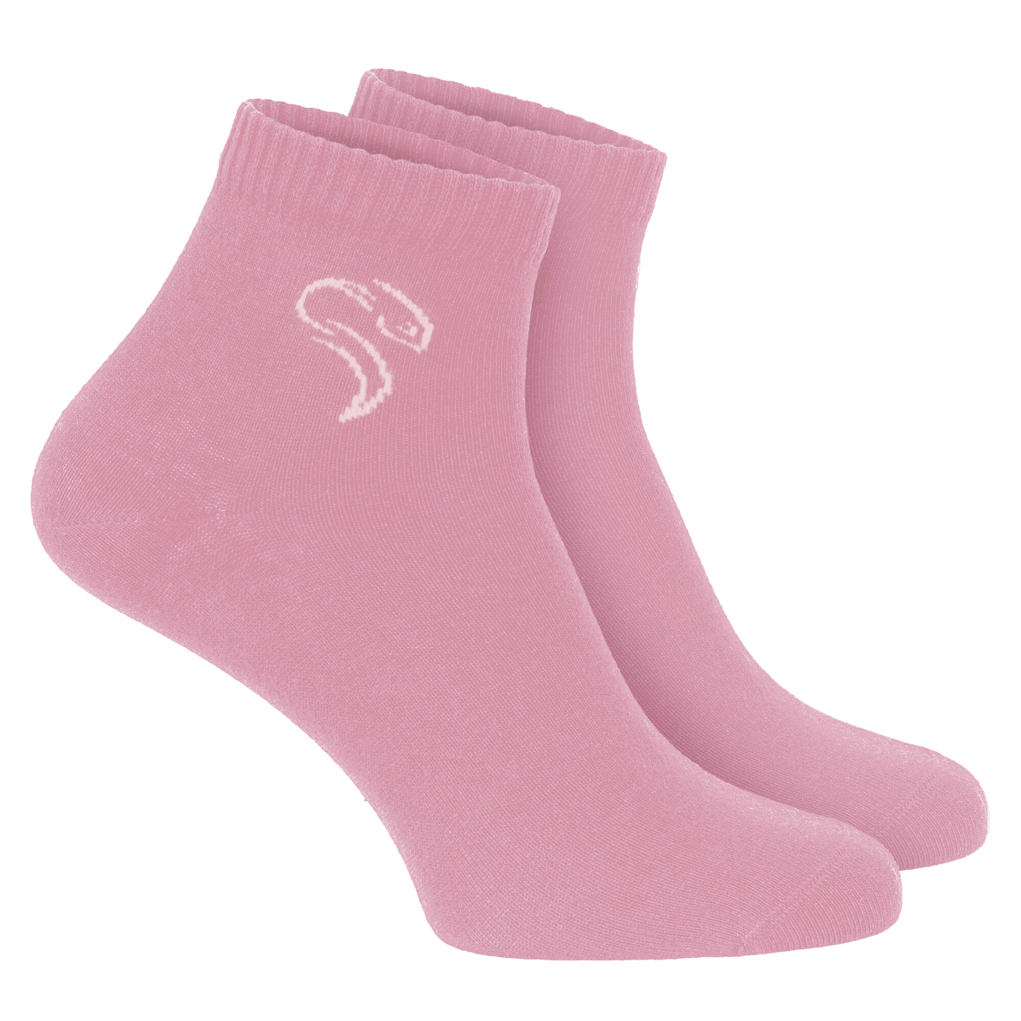 Calze medie | 12 paia quarter | Donna e uomo | Bianco/rosa/albicocca 5/7