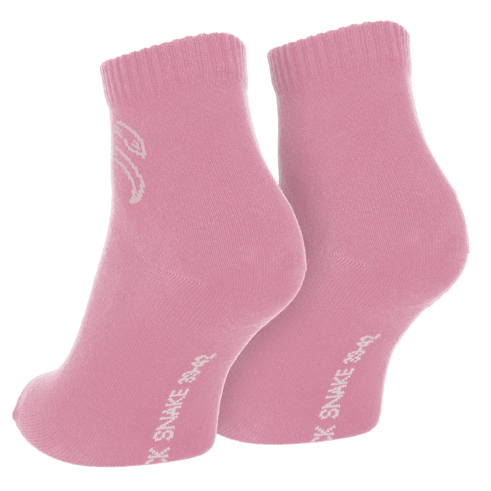 Calze medie | 12 paia quarter | Donna e uomo | Bianco/rosa/albicocca 6/7