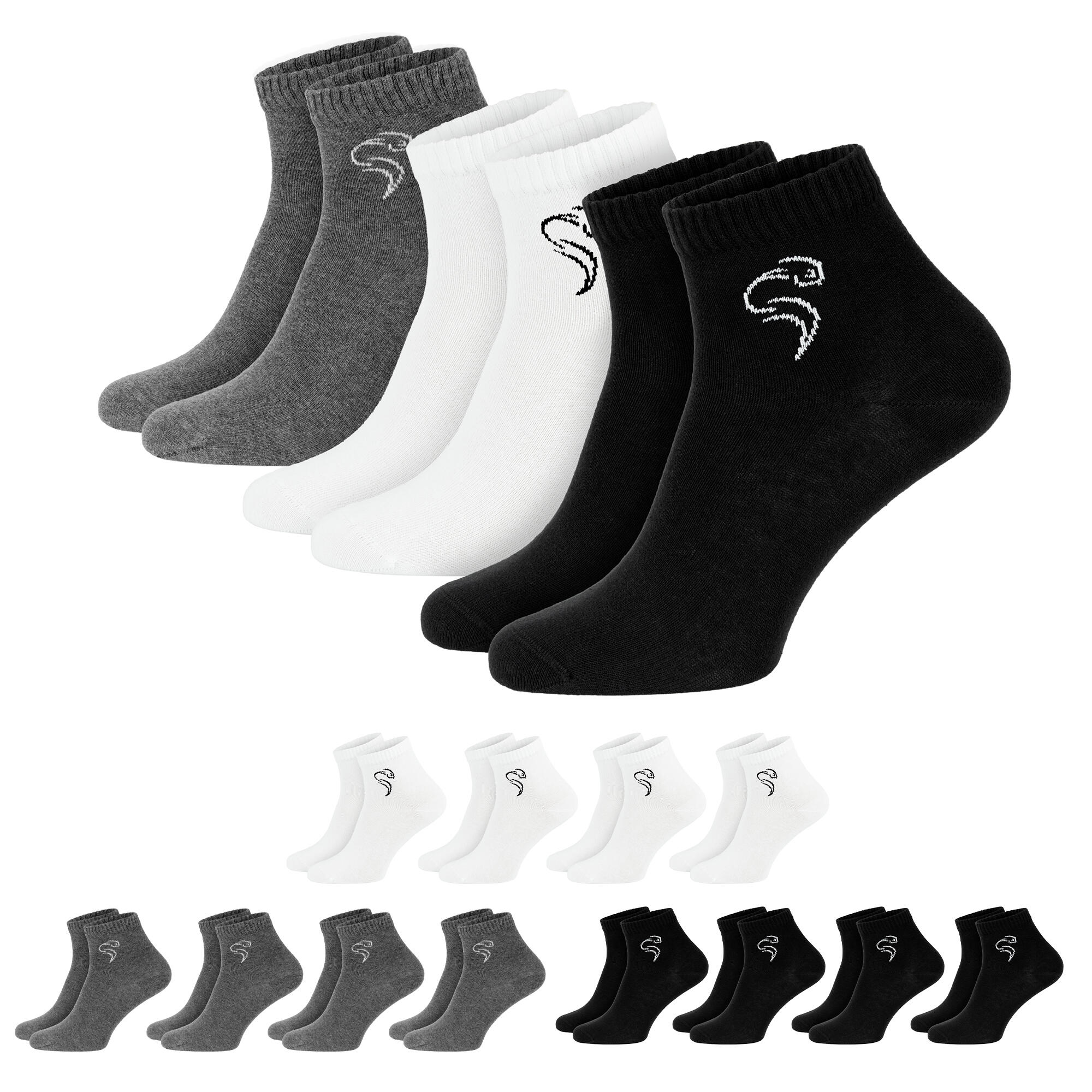 Skarpety ćwierćwałki unisex 12 par