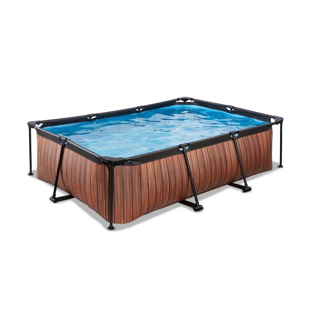 Piscine avec pompe filtrante enfant Exit Toys Wood 220 x 150 x 65 cm 2/7