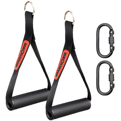 Maniglie per bande elastiche fitness – estensione robusta con borsa da trasporto