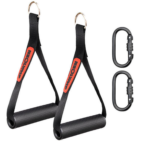 Maniglie per bande elastiche fitness – estensione robusta con borsa da trasporto