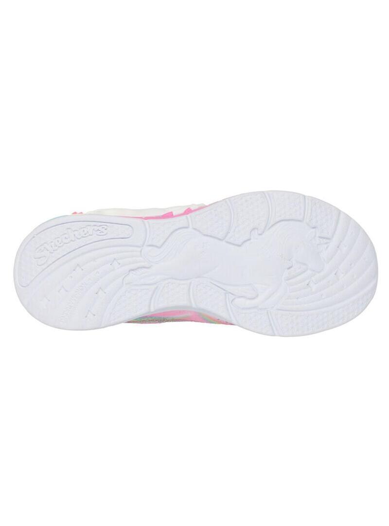 Chaussures pour fille Skechers Unicorn chaser Rose 5/5