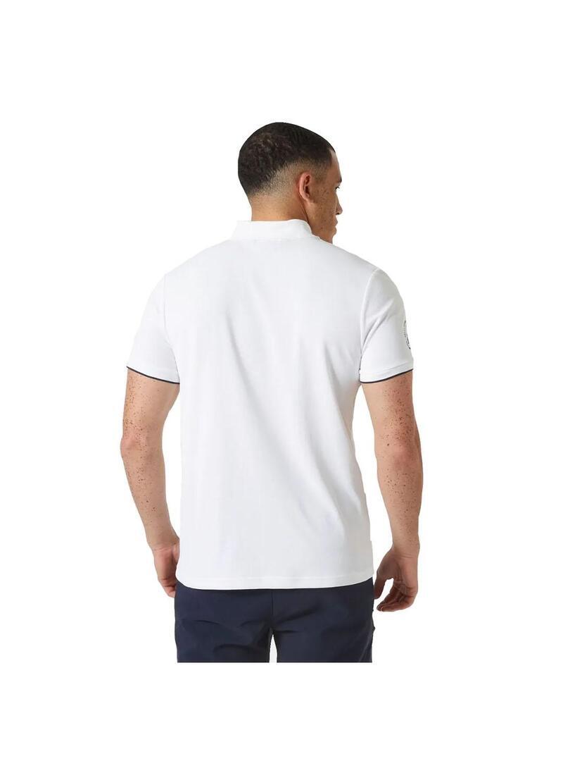 Maglia a polo da navigazione per uomo Helly Hansen Ocean Bianca 4/6