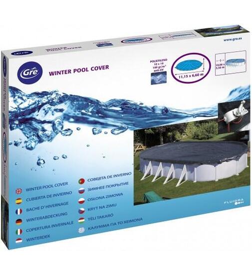 Gre Couverture d'hiver pour piscine 730 x 375 cm